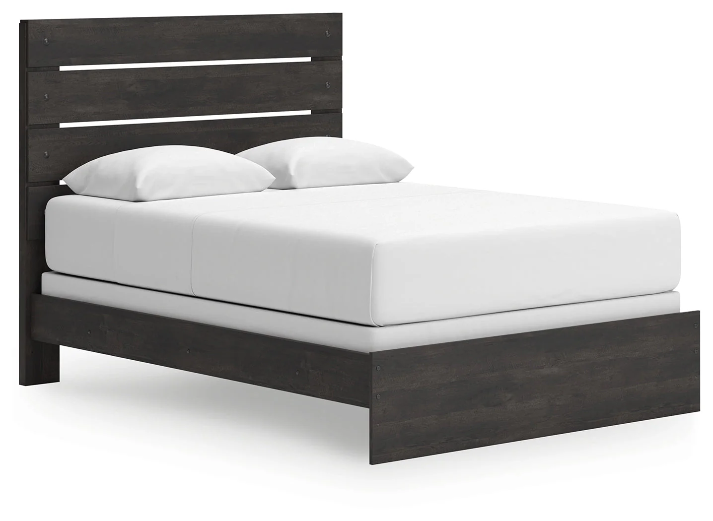 Hollivern Dark Gray Queen Panel Bed