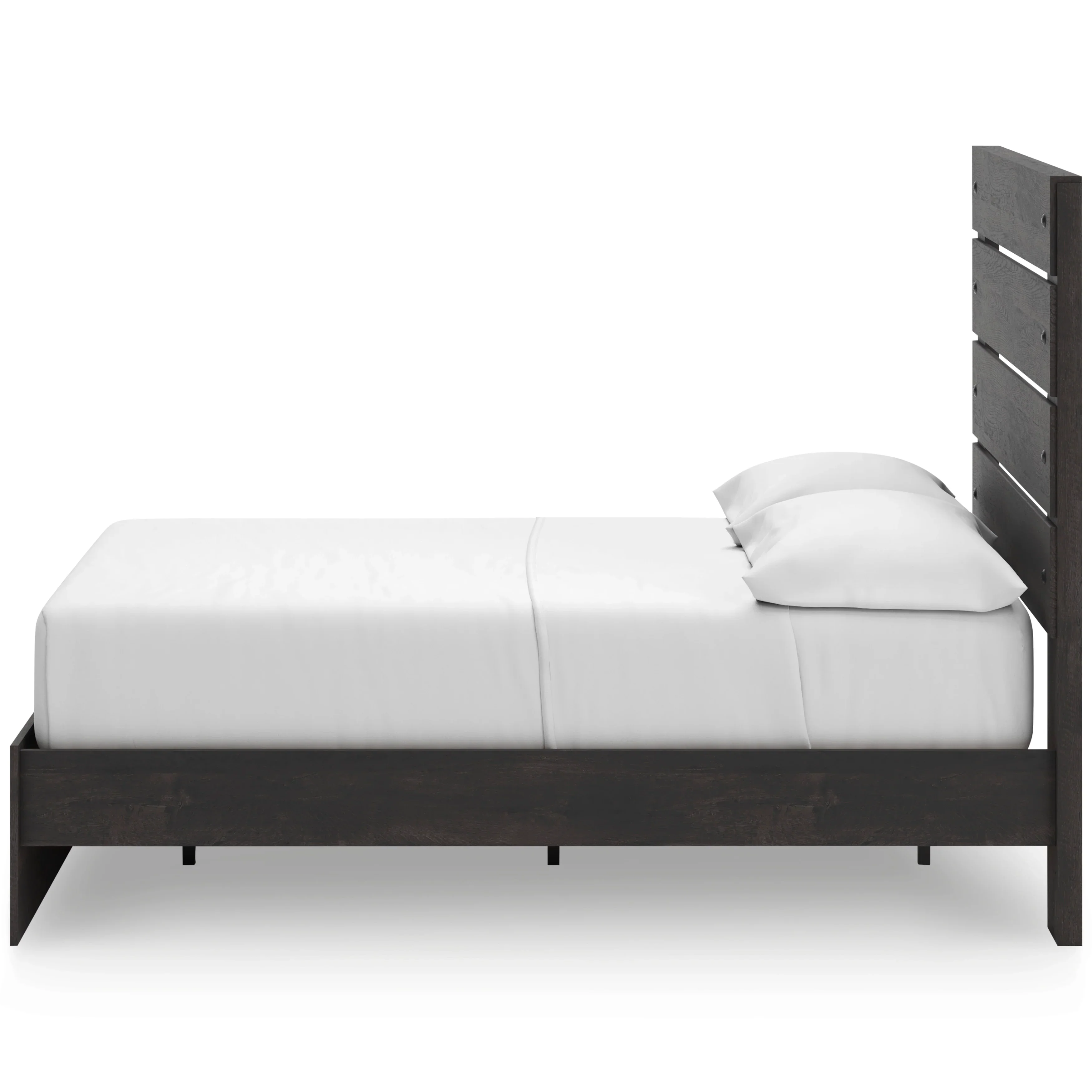 Hollivern Dark Gray Queen Panel Bed with Storage - Image 3