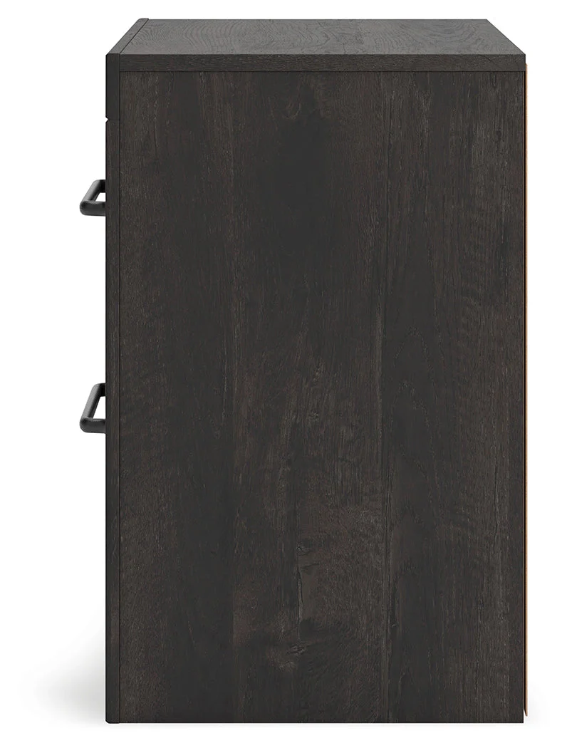 Hollivern Twin Panel Bed with Storage with Mirrored Dresser, Chest and 2 Nightstands in Dark Gray - Image 30