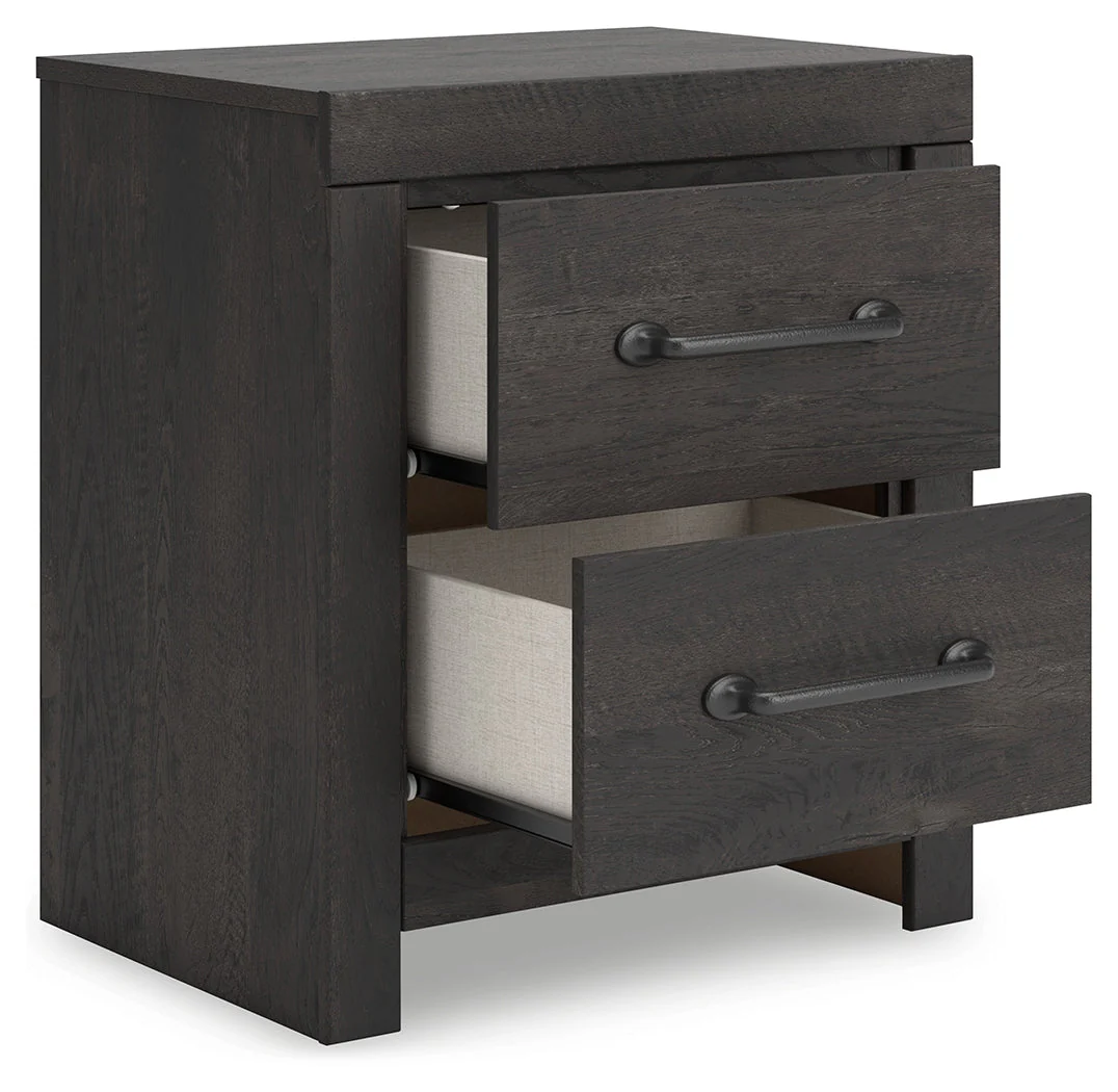 Hollivern Twin Panel Bed with Storage with Mirrored Dresser, Chest and Nightstand in Dark Gray - Image 28