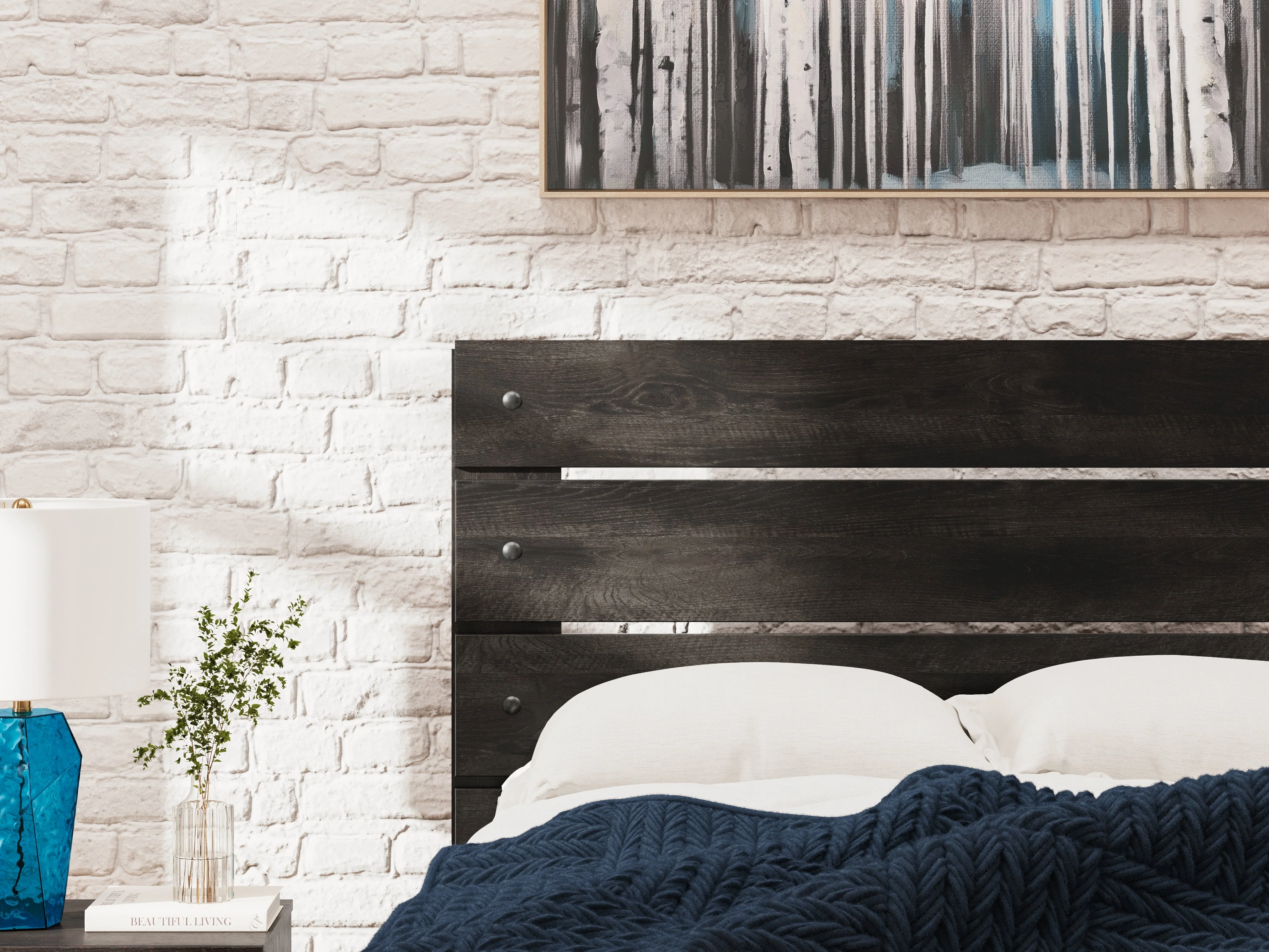 Hollivern Twin Panel Bed with Storage with Mirrored Dresser, Chest and Nightstand in Dark Gray - Image 40
