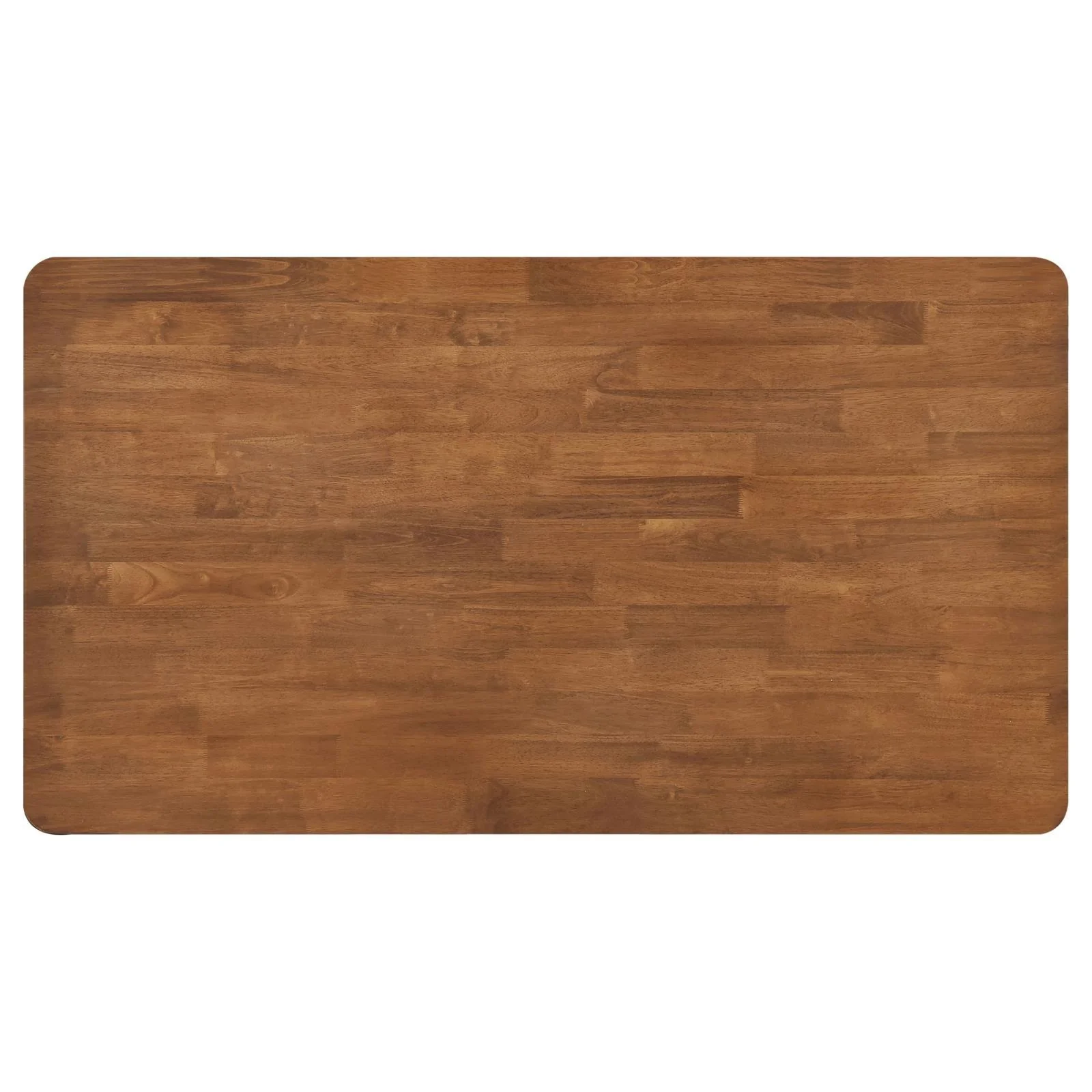 Hollyoak Walnut and Black Farmhouse Rectangular Dining Table with Turned Legs - Image 4