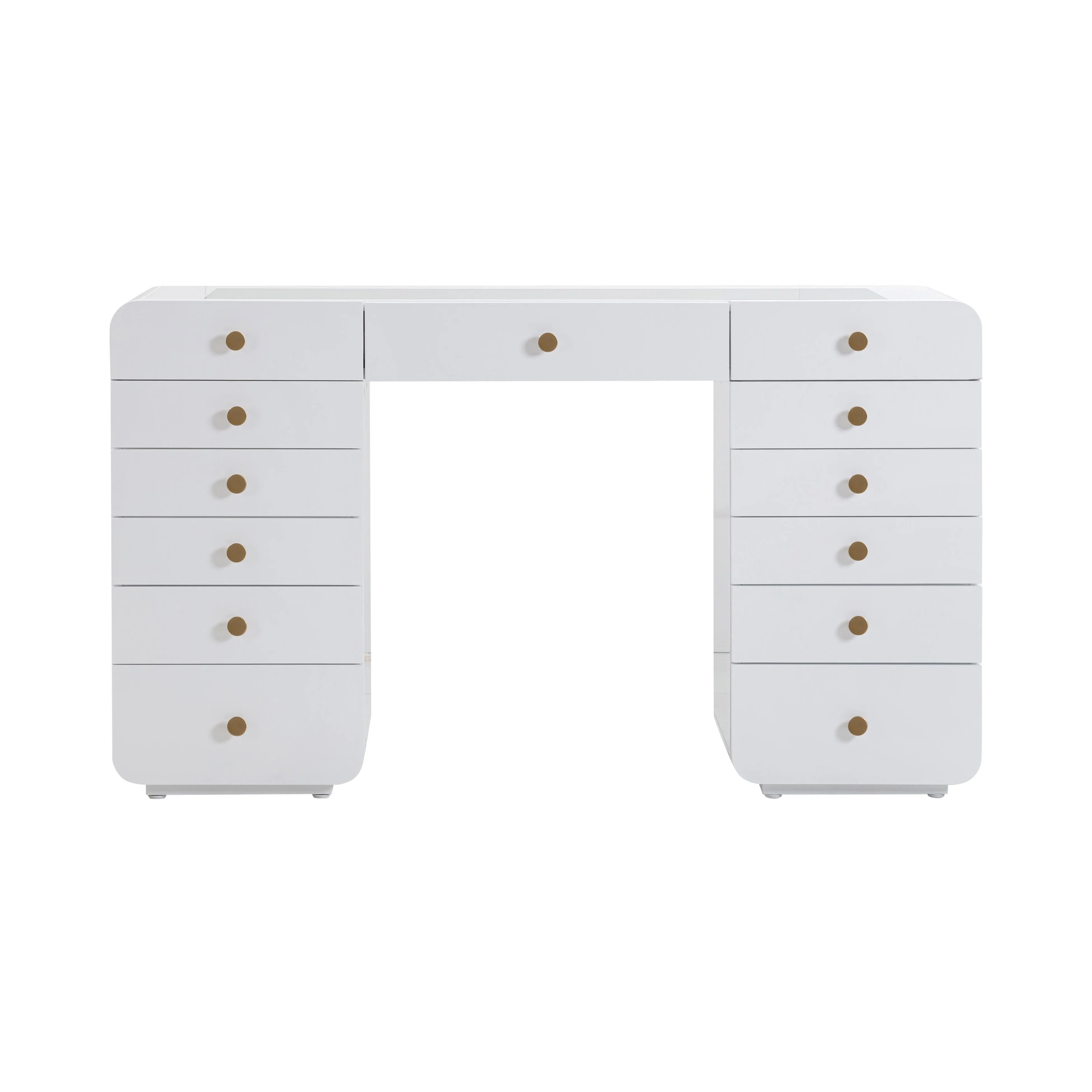 Hollywood White Vanity Desk - Image 3