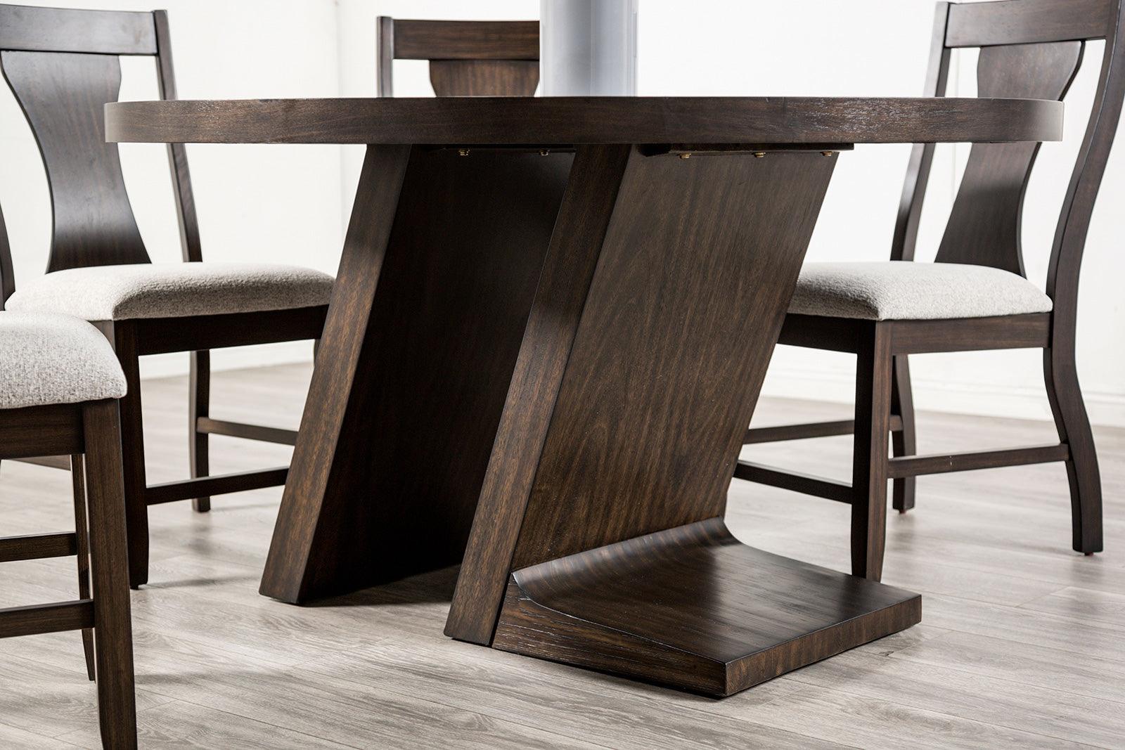 Holsworthy Espresso Round Dining Table - Image 2