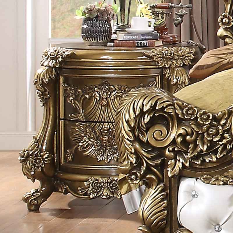 Homey Design HD-1802 Perfect Brown Nightstand