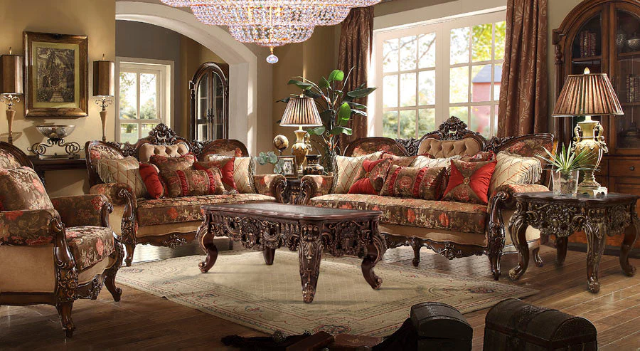 Homey Design HD-39 Dark Oak Loveseat - Image 2
