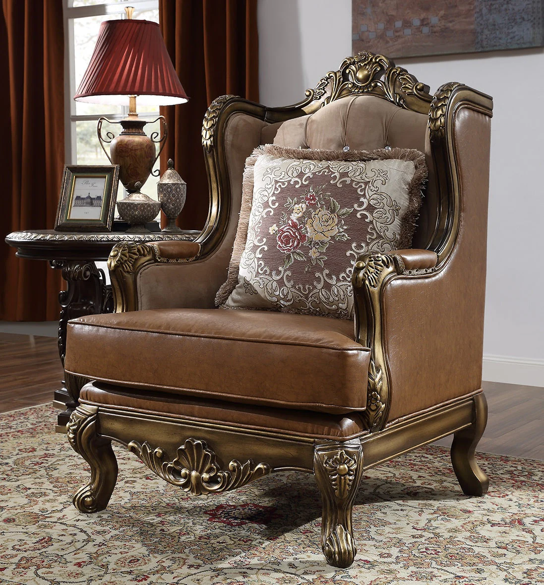 Homey Design HD-555 Custom Mohawk Finish 3-Piece Set - Image 2