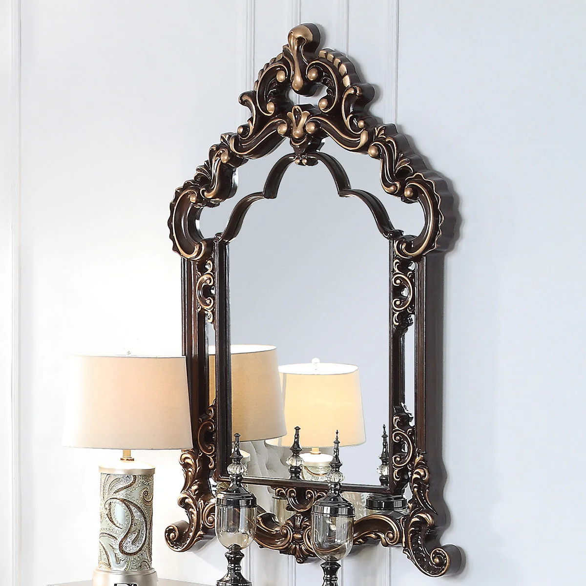 Homey Design HD-8908C Cherry Mirror