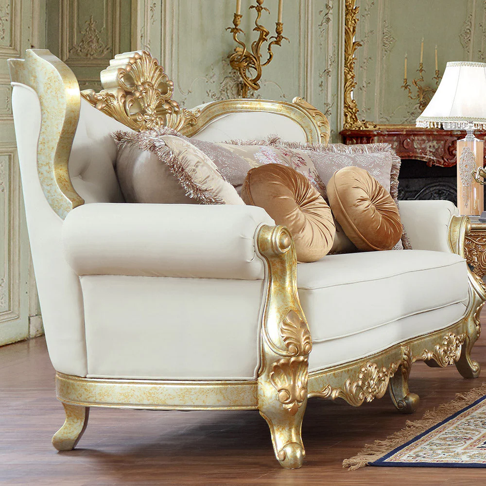 Homey Design HD-93630 Metallic Antique Gold 3-Piece Set - Image 4