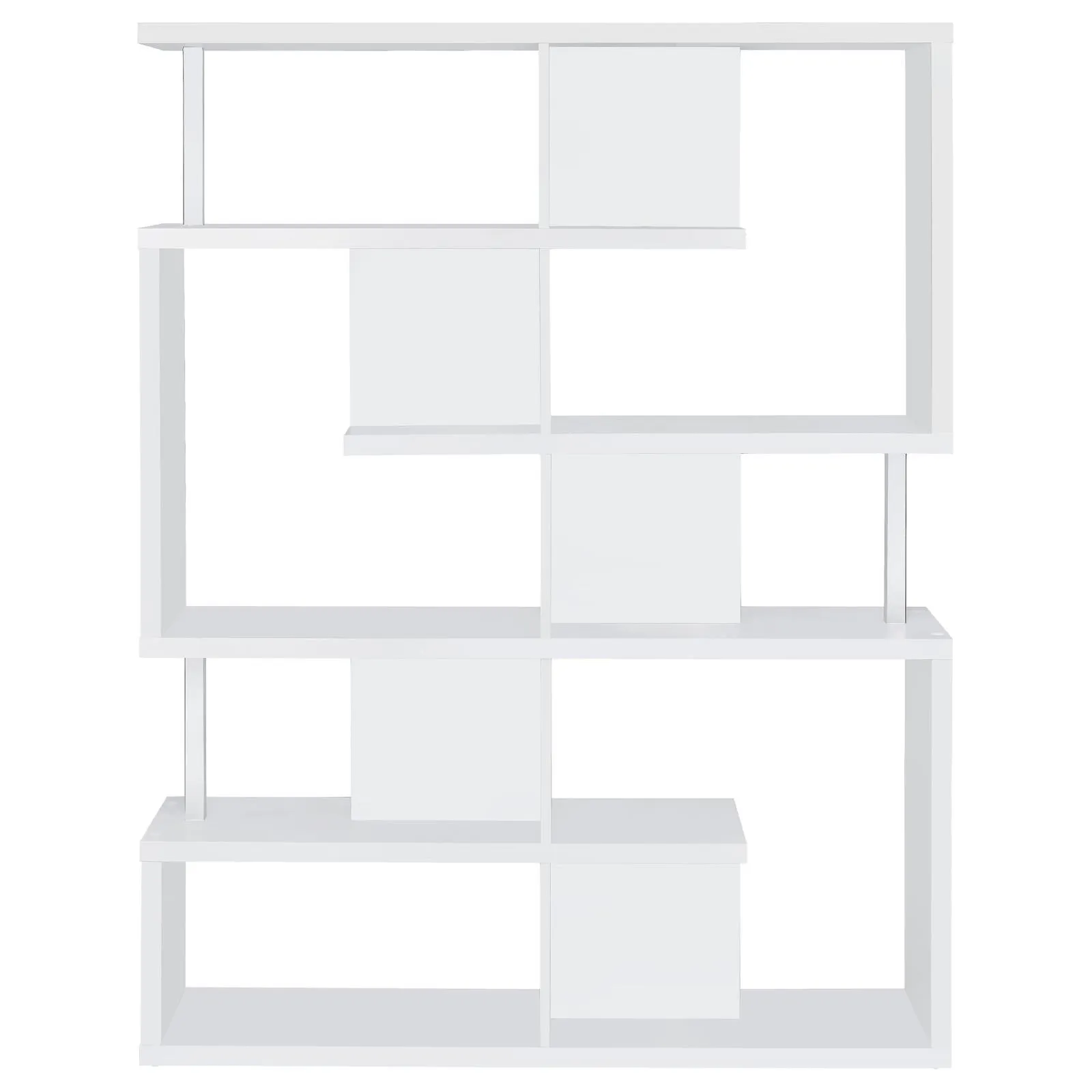 Hoover White/Chrome 5-Tier Bookcase - Image 3