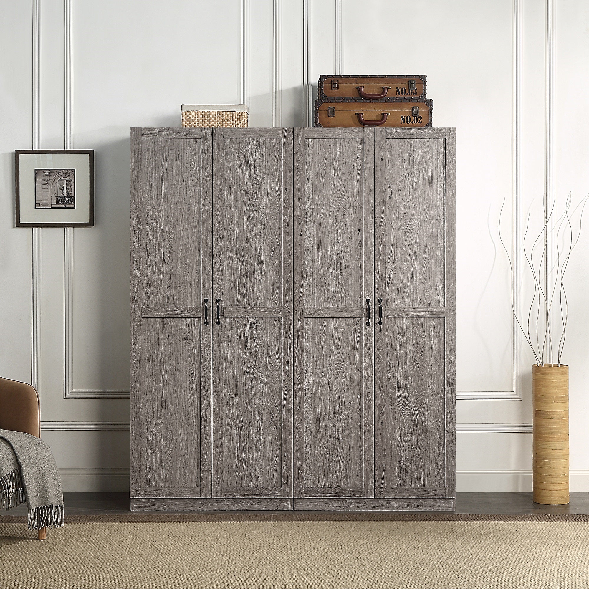 Hopkins Storage Closet 2.0 in Grey (set of 2) - Image 2