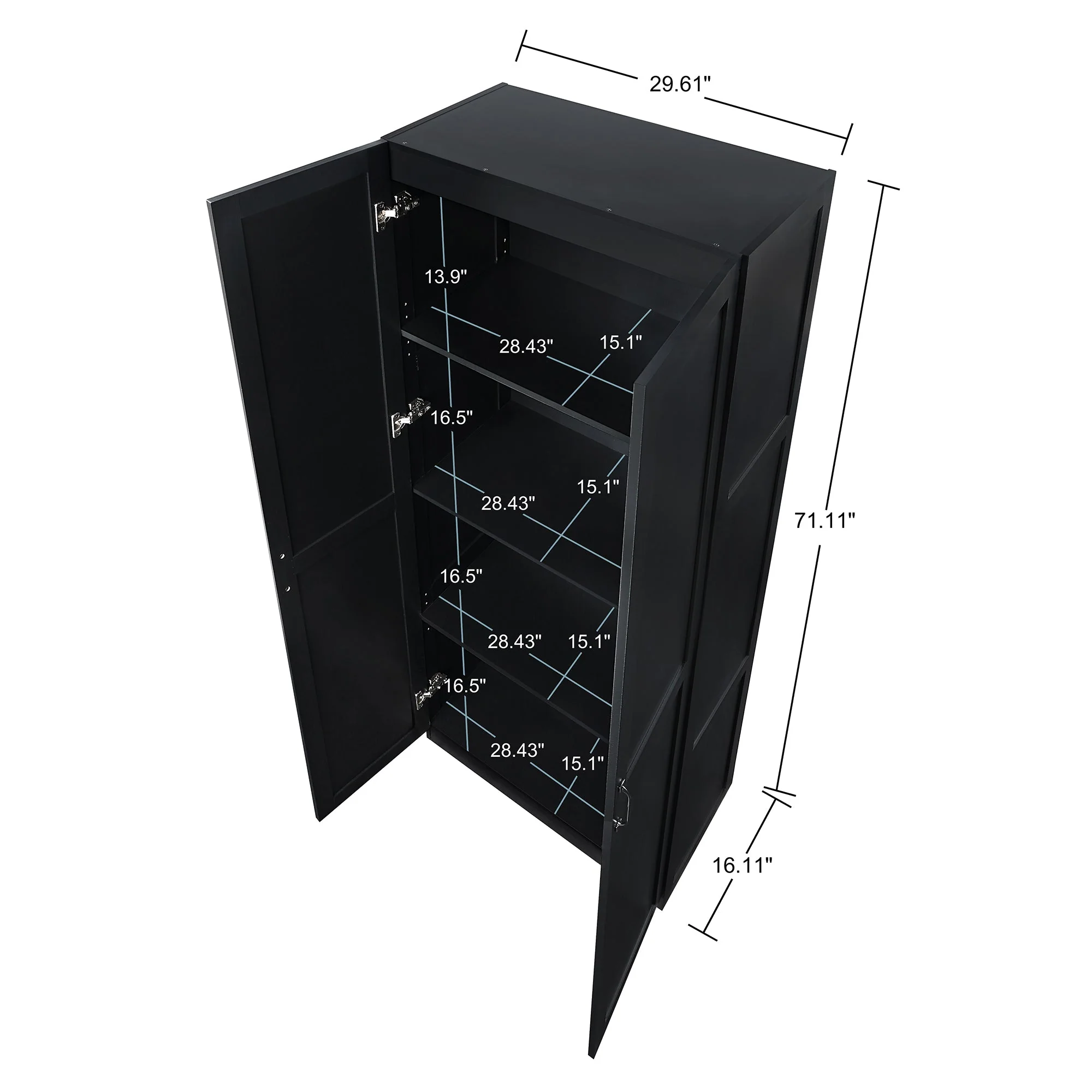 Hopkins Storage Closet 3.0 in Black - Image 3