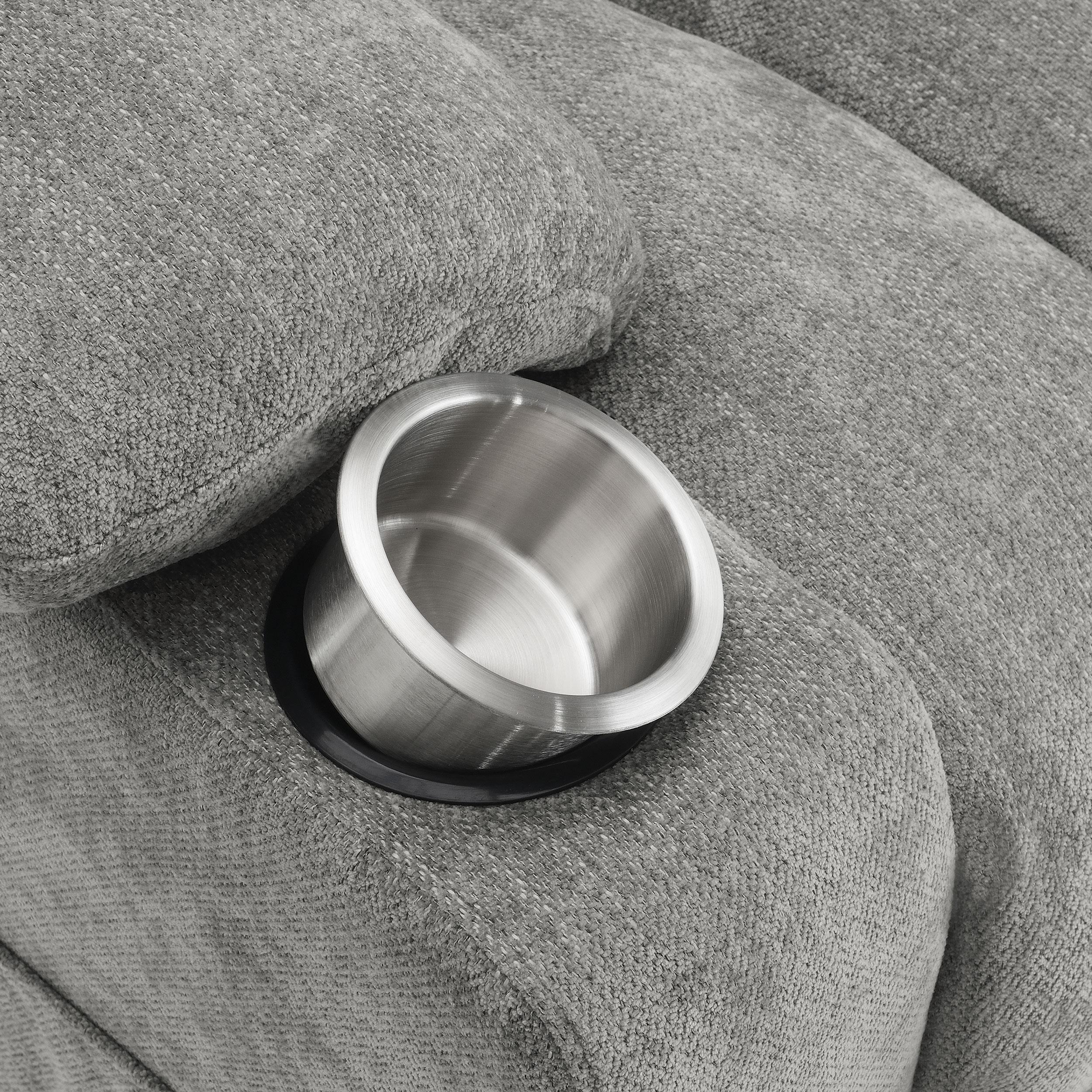 Houston Grey Upholstered Power Lift Recliner Chai - Image 13