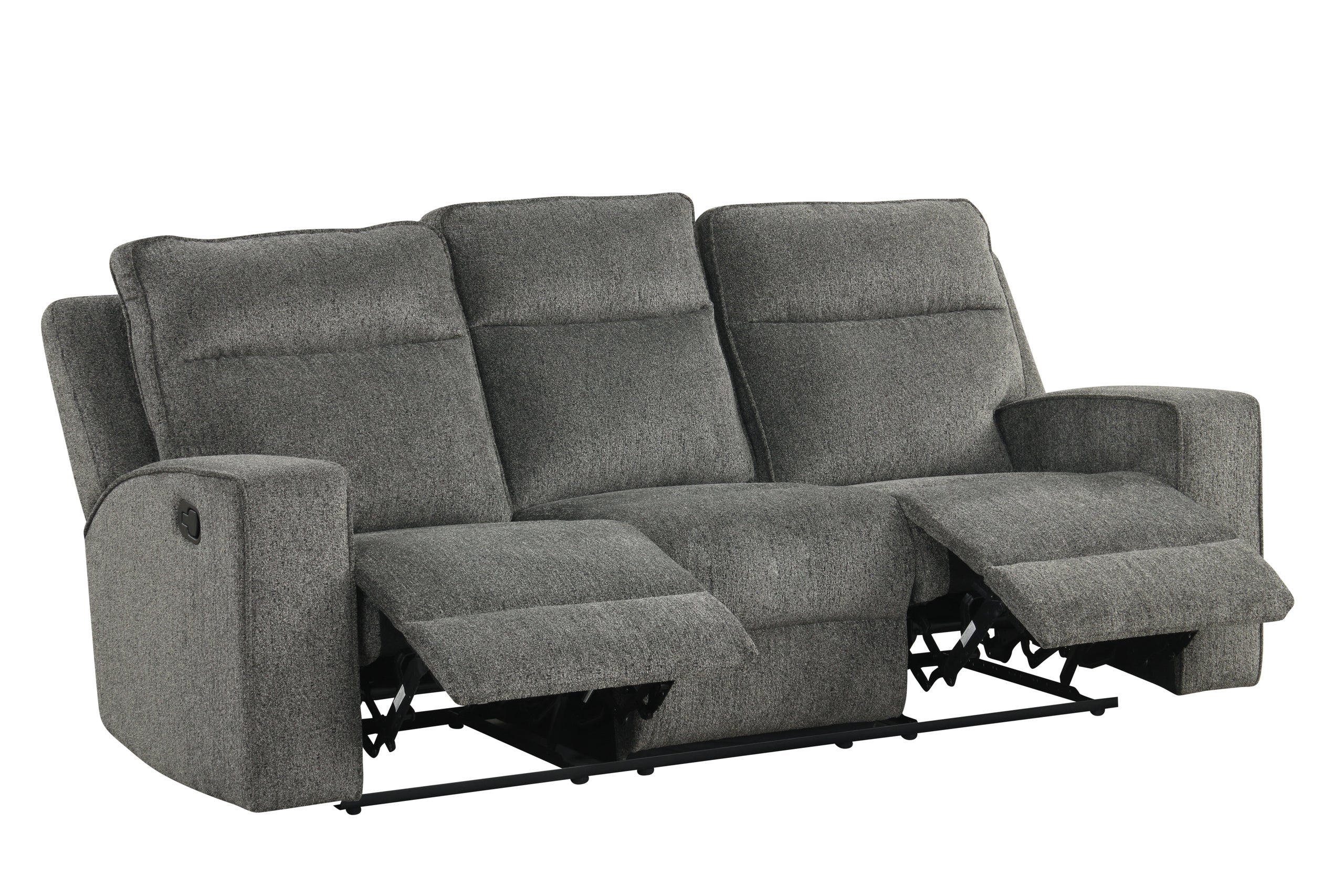 Hudson Charcoal 3-Piece Reclining Set - Image 2