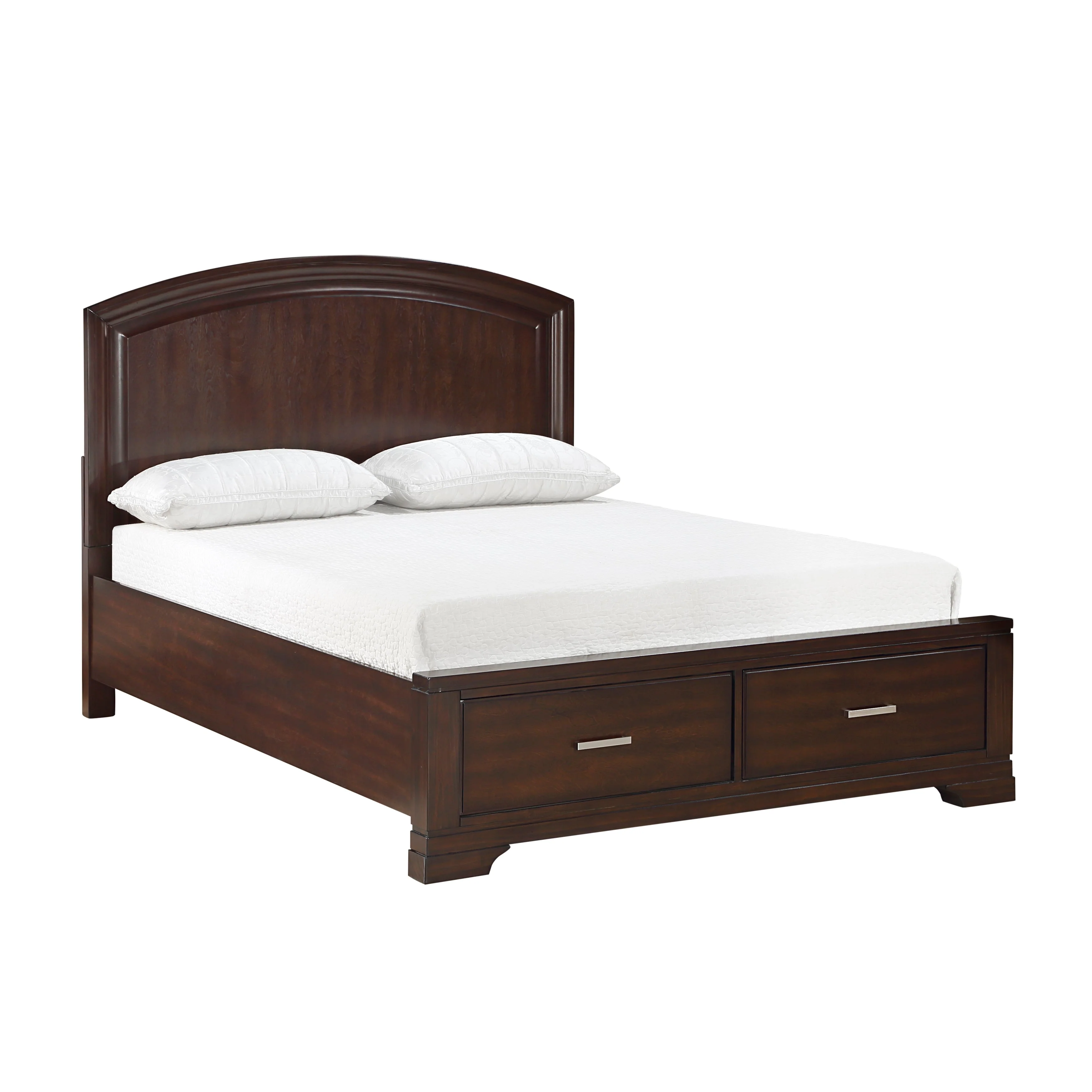 Hudson Cherry Full Storage Platform Bed
