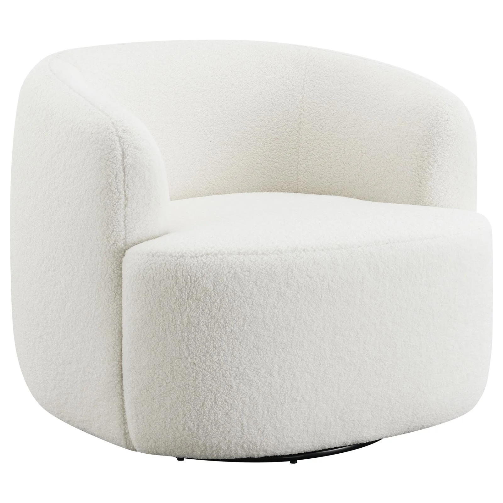 Hudson Natural Upholstered Swivel Chair - Image 3