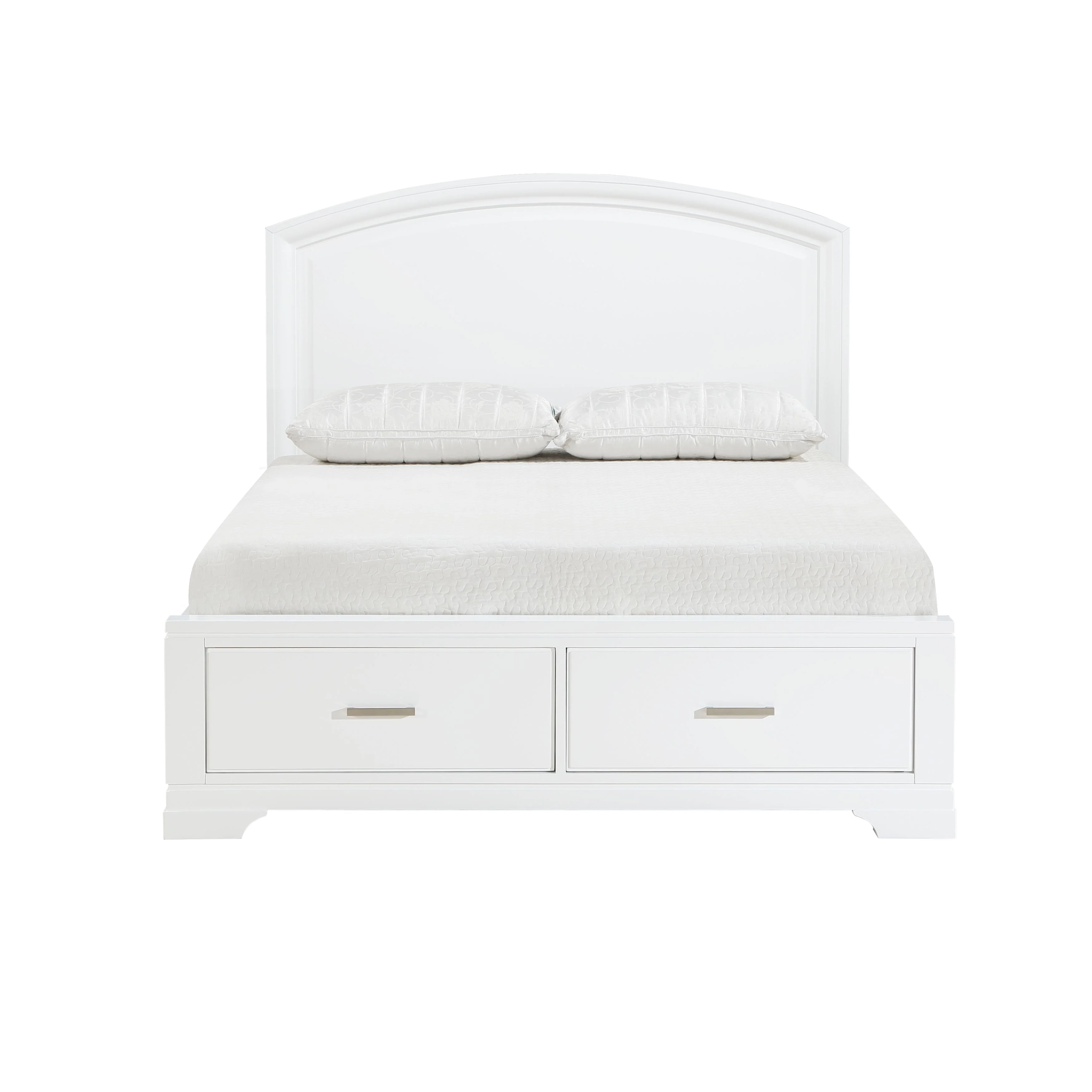 Hudson White Storage Platform Bedroom Set - Image 2