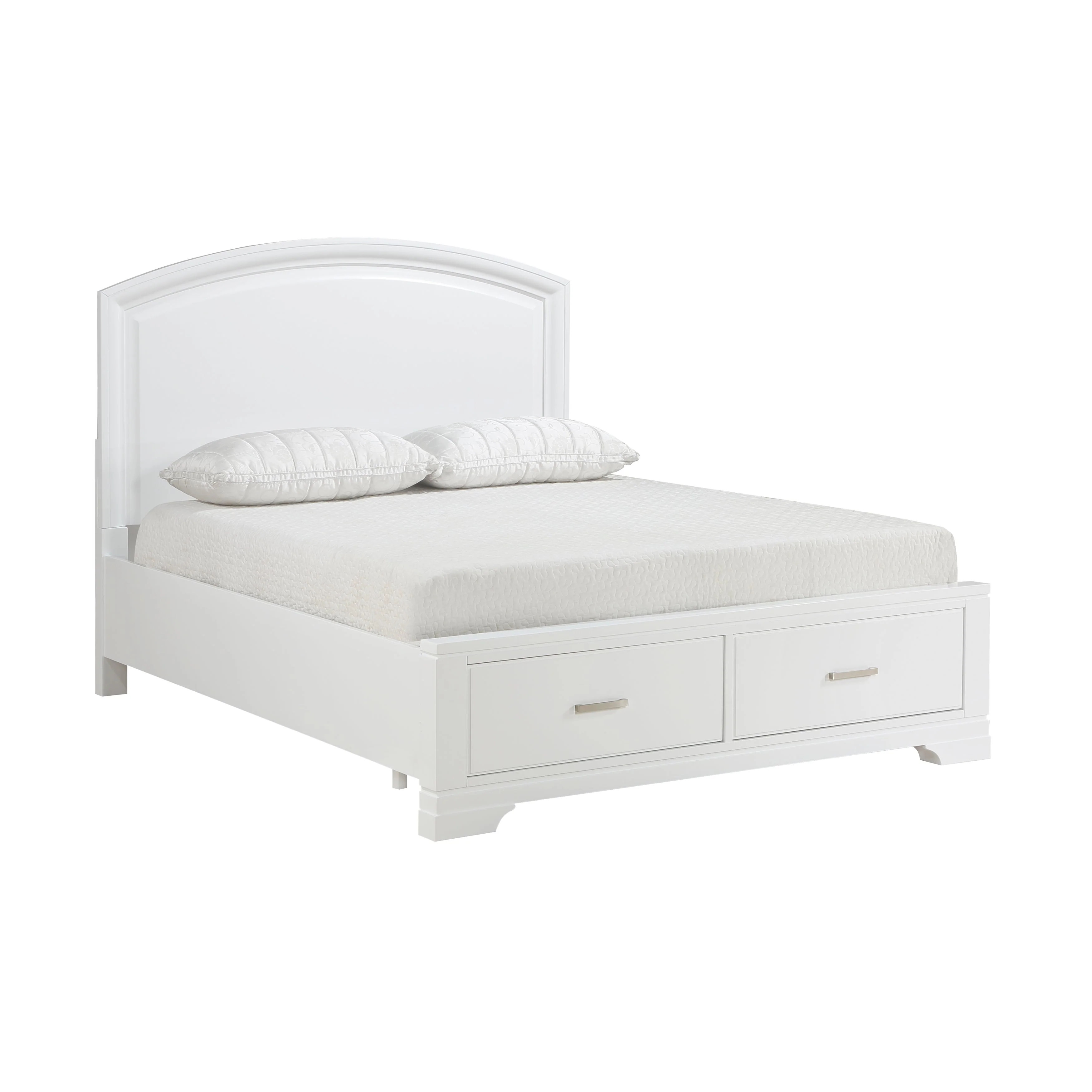 Hudson White Storage Platform Bedroom Set - Image 3
