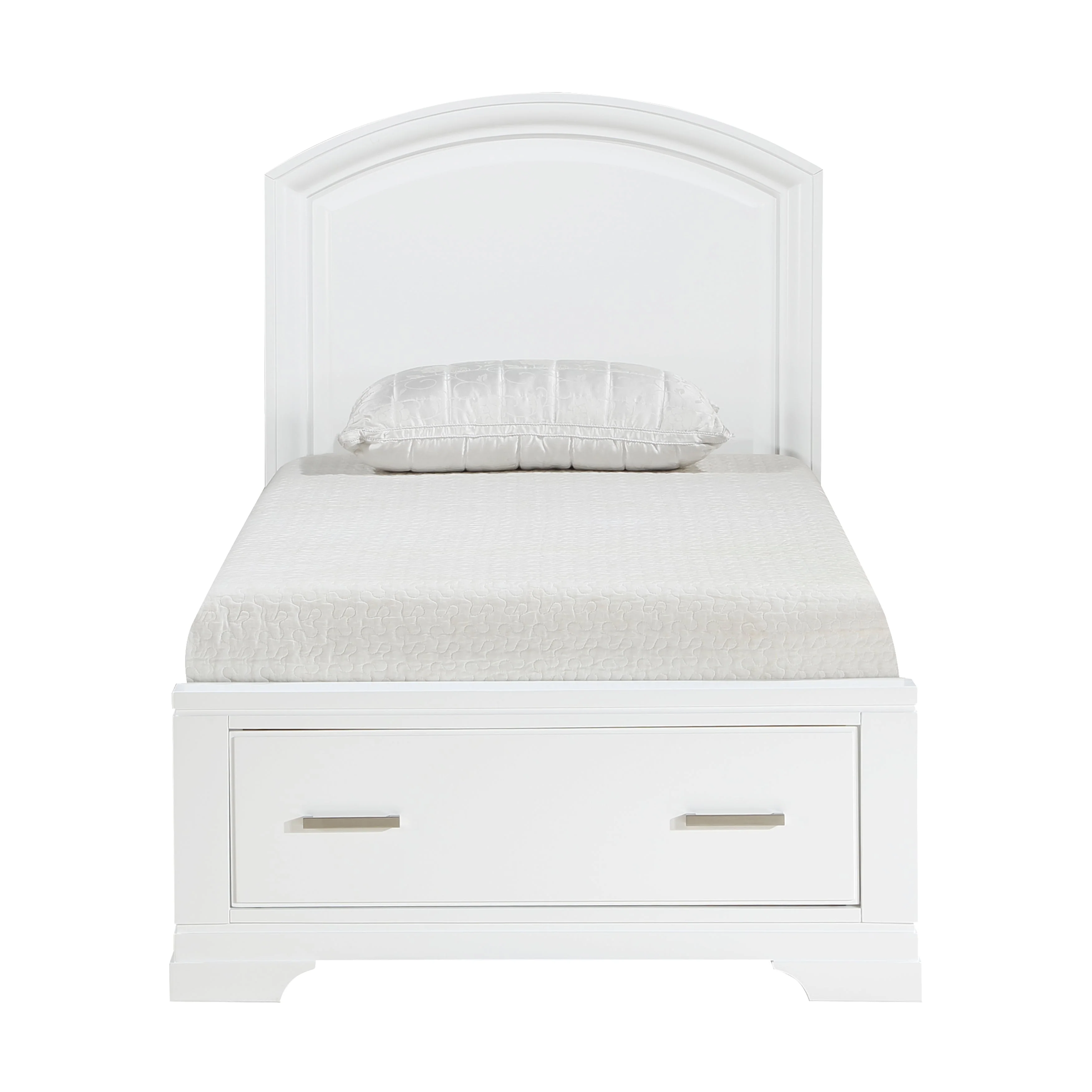 Hudson White Twin Storage Platform Bed - Image 4