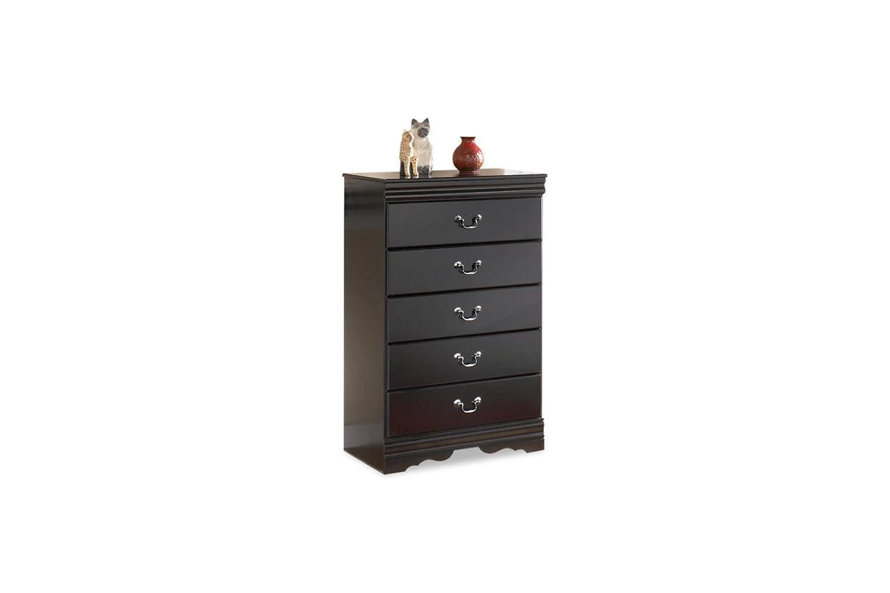 Huey Vineyard Black Chest of Drawers - Image 2