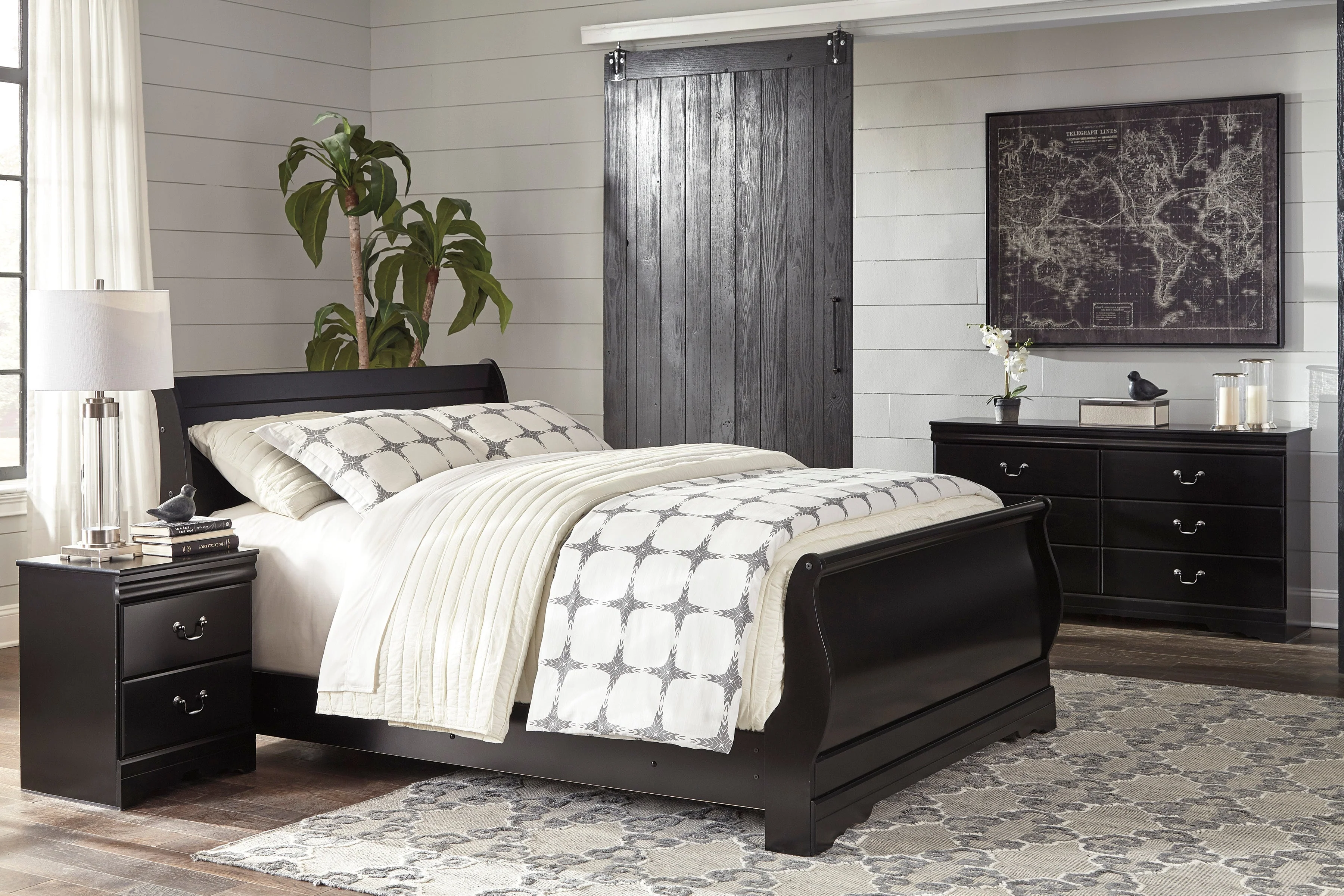 Huey Vineyard Black Youth Sleigh Bedroom Set - Image 2