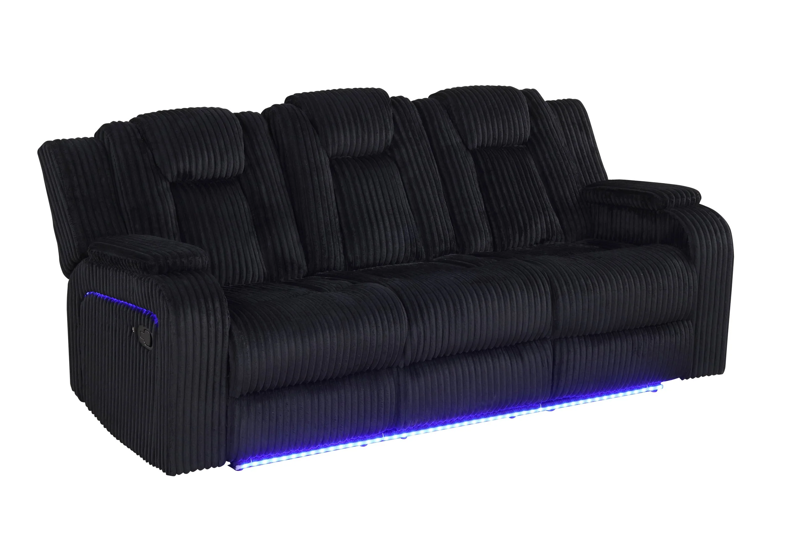 Hulk Black 3-Piece Reclining Set - Image 3