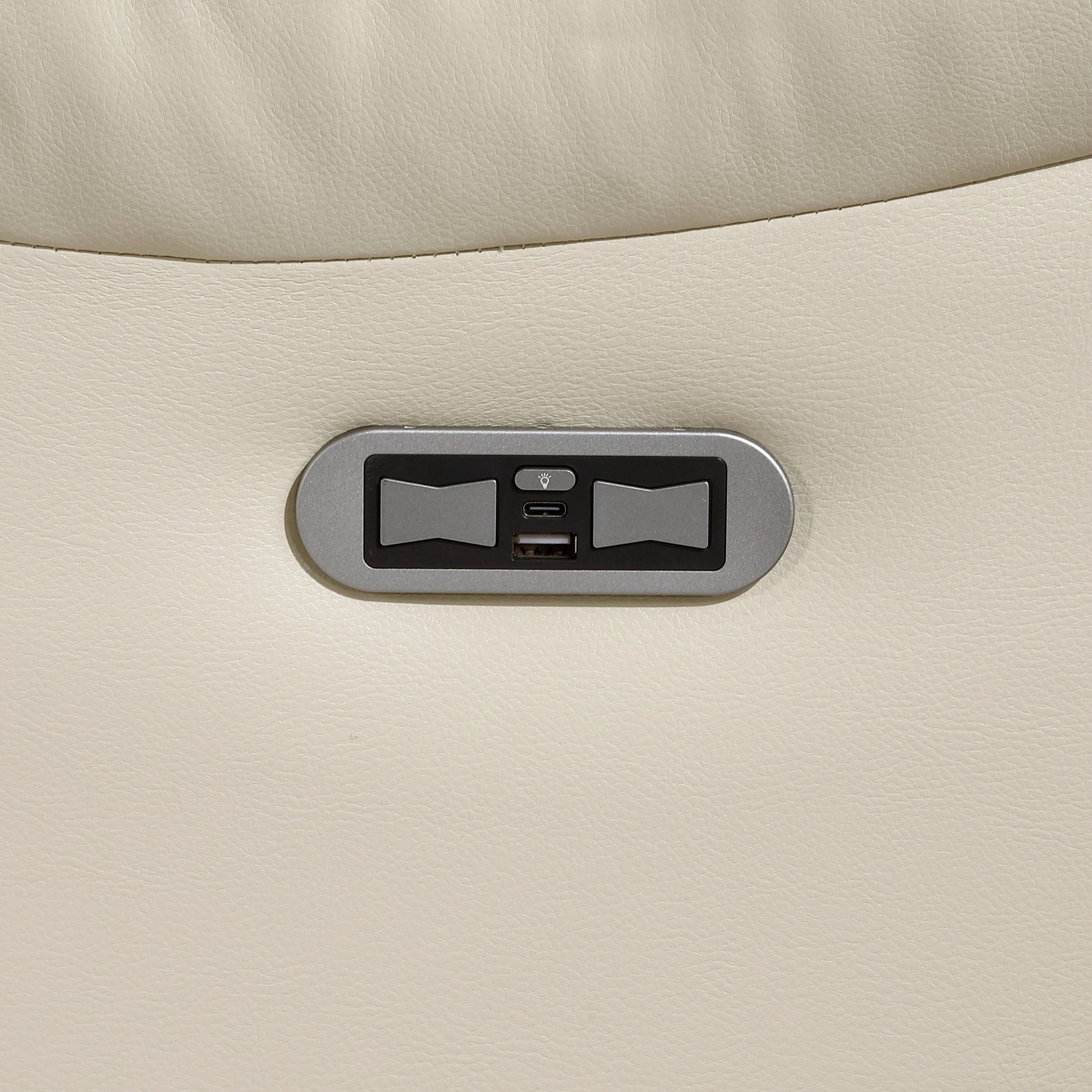 Huron Beige Power Reclining Chair - Image 12