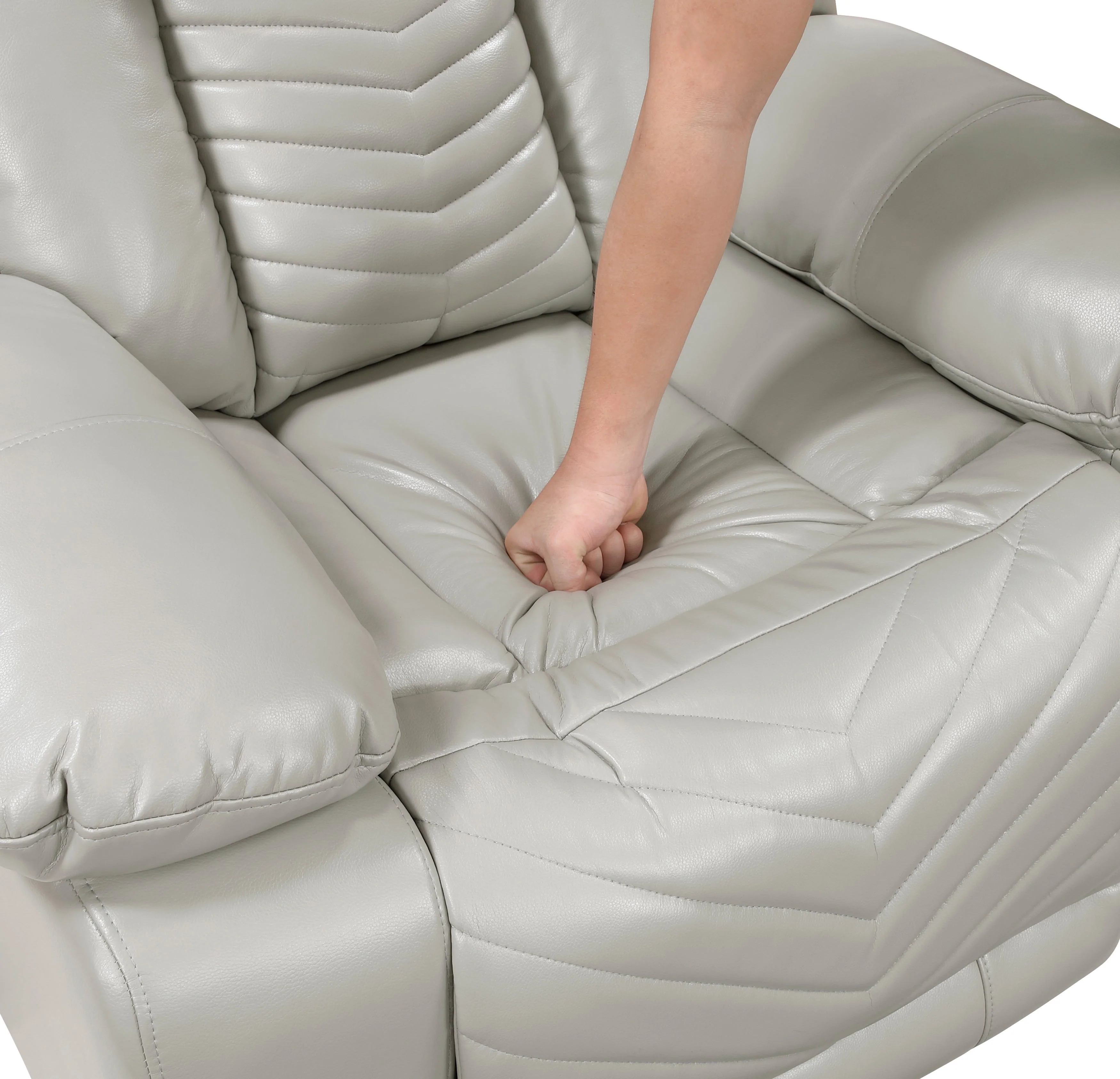 Huron Gray Power Double Reclining Sofa - Image 11