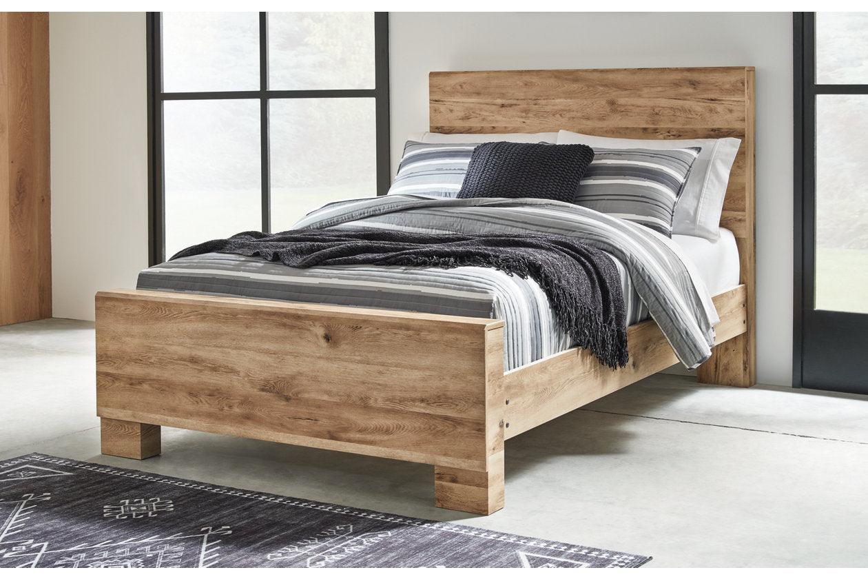 Hyanna Tan Brown Full Panel Bed - Image 2