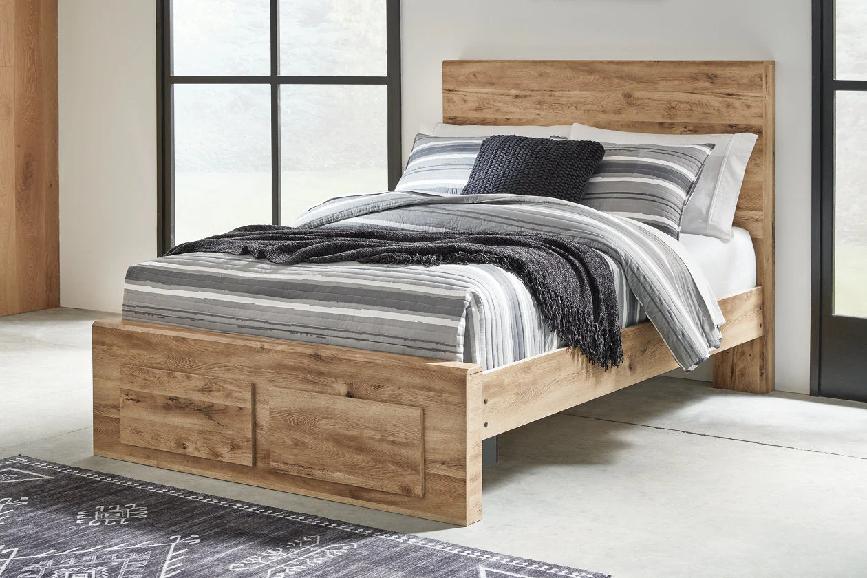 Hyanna Tan Brown Full Storage Platform Bed - Image 2