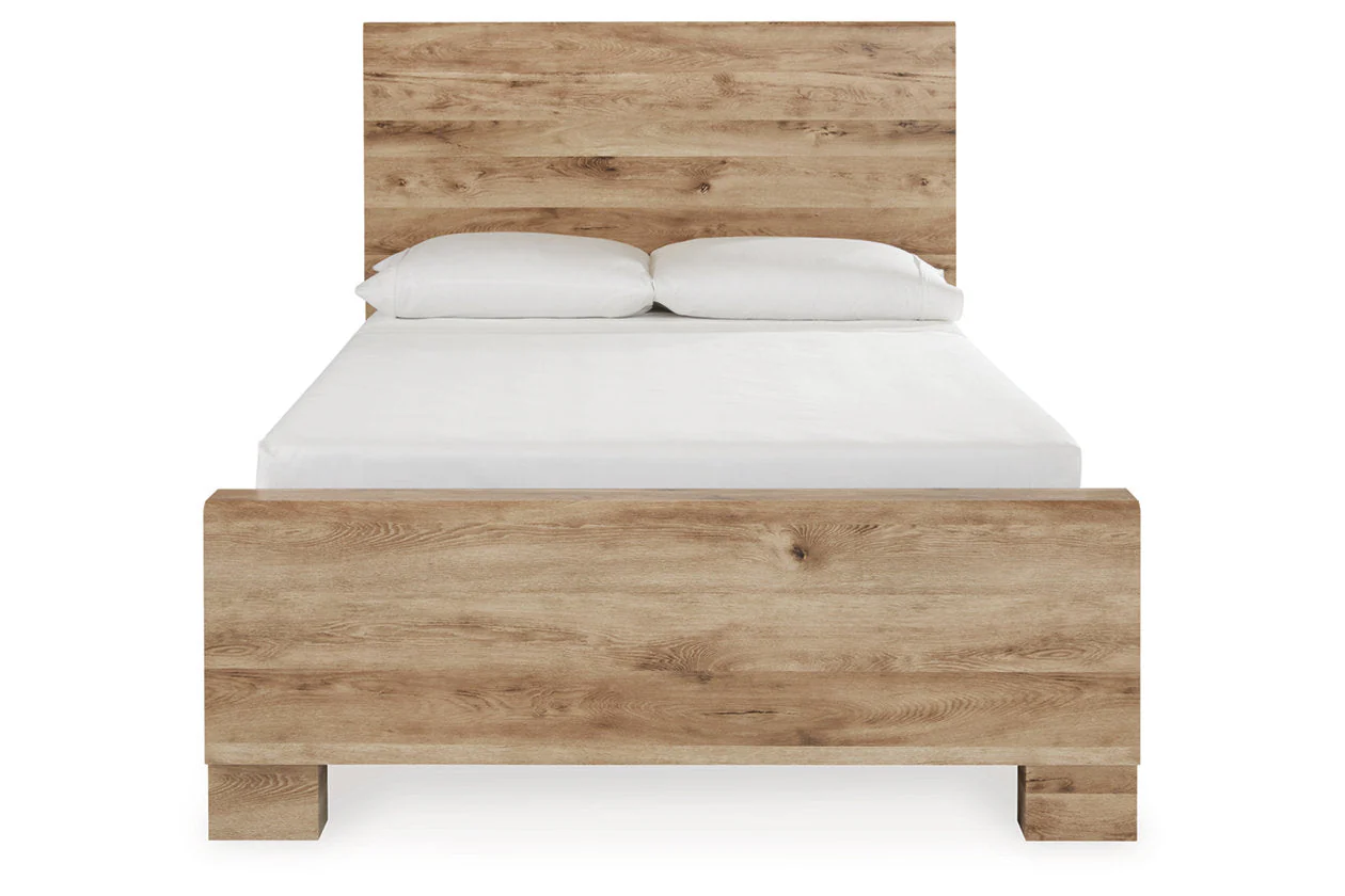 Hyanna Tan Brown Full Storage Platform Bed with 4 Drawers - Image 2