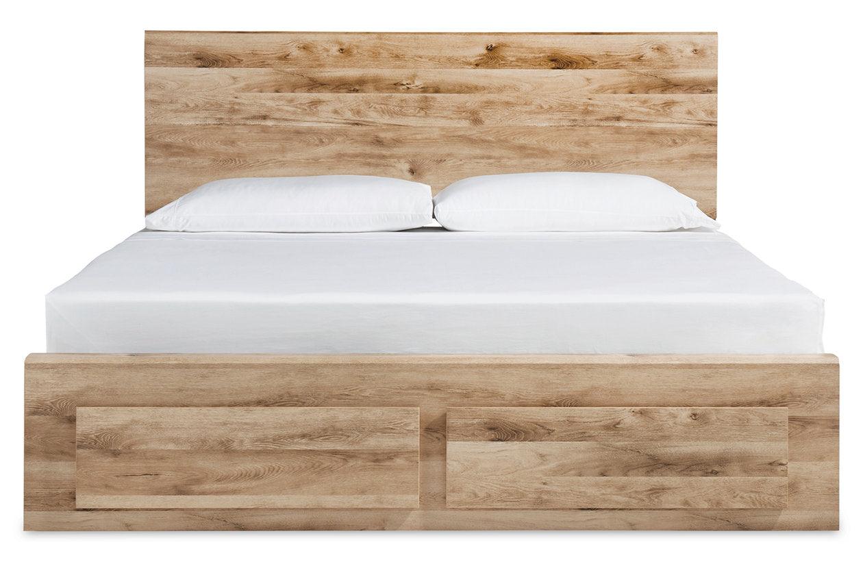 Hyanna Tan Brown Queen Platform Storage Bed with 1 Under Bed Storage Drawer - Image 3