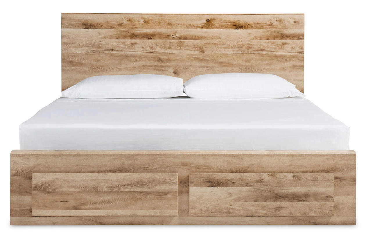Hyanna Tan Brown Queen Storage Platform Bed with 6 Drawers - Image 4