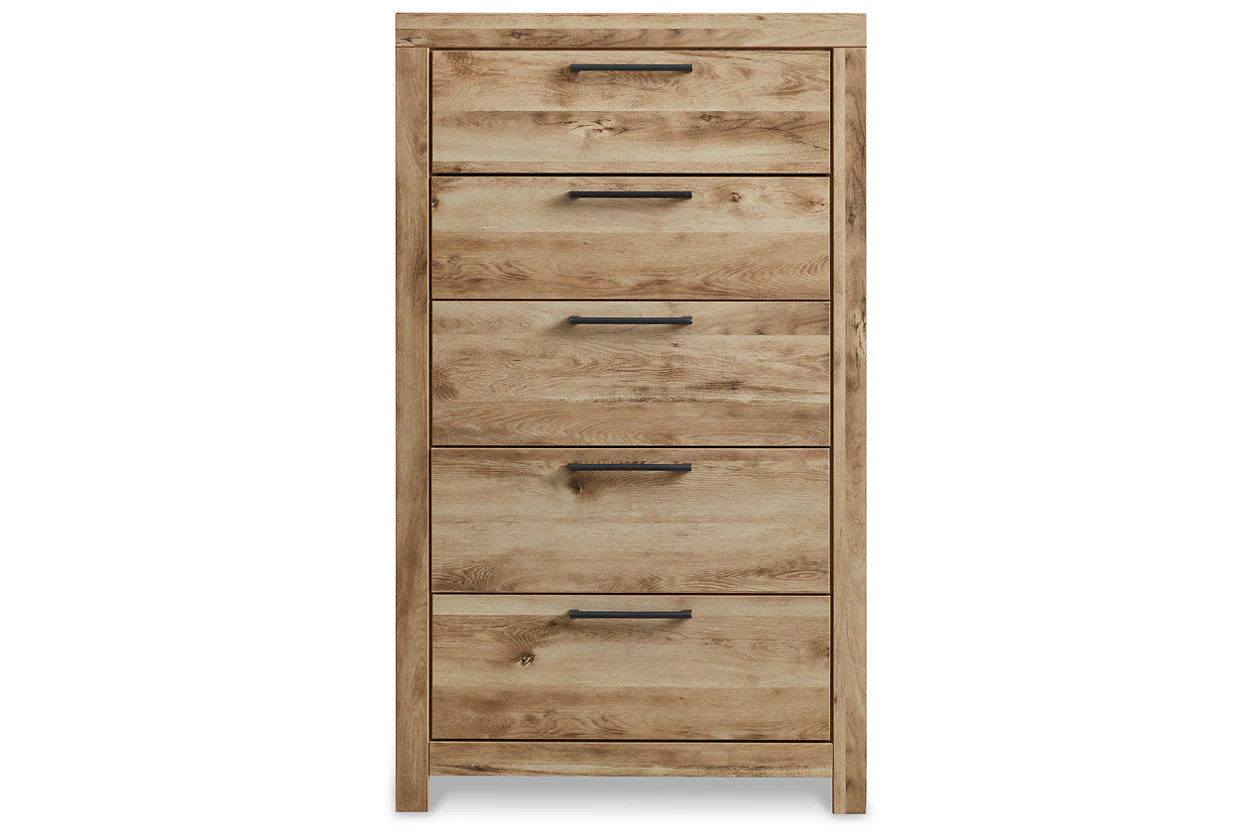 Hyanna Tan Brown Storage Platform Bedroom Set with 6 Drawers - Image 12