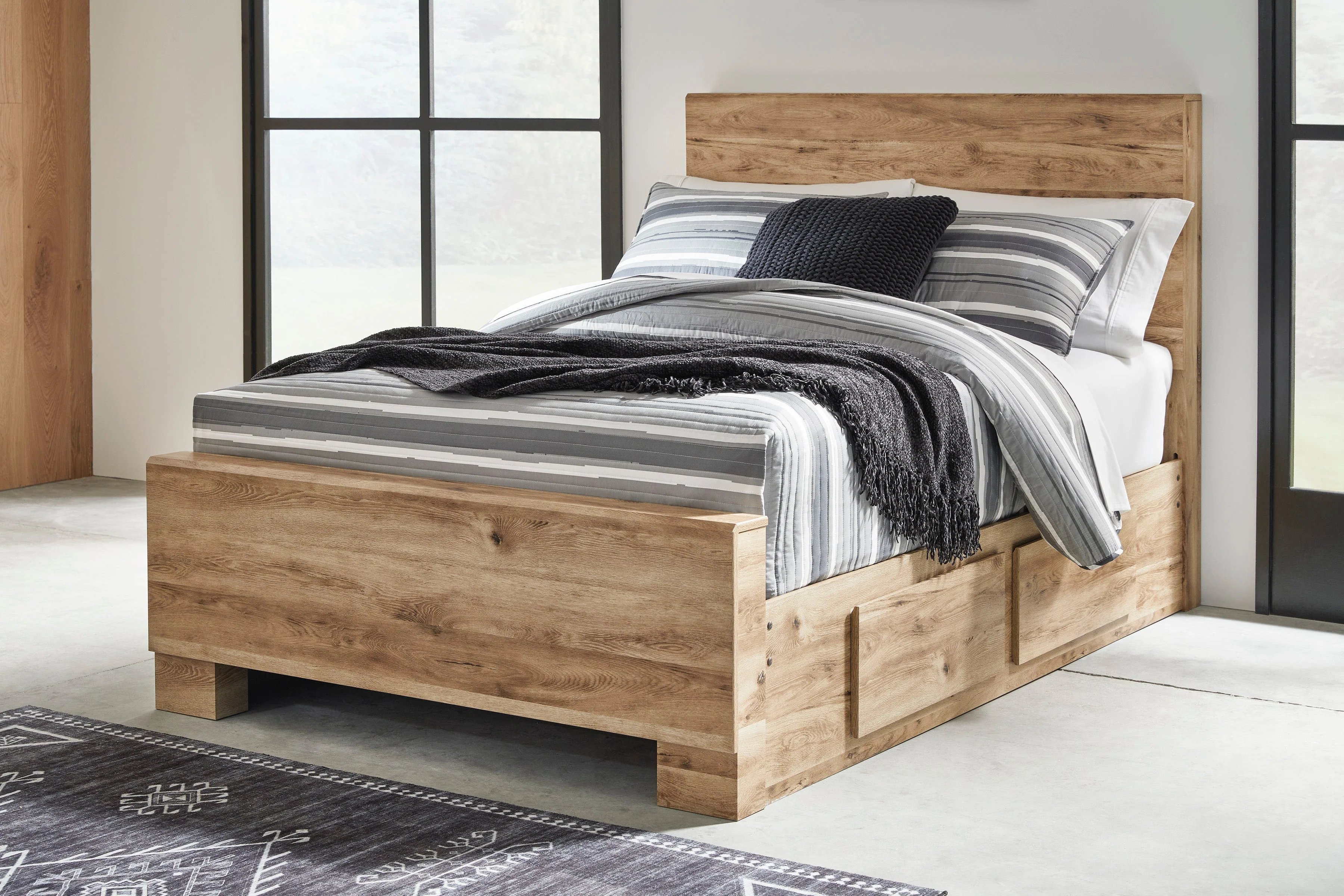 Hyanna Tan Brown Youth One Side Storage Panel Bedroom Set - Image 6