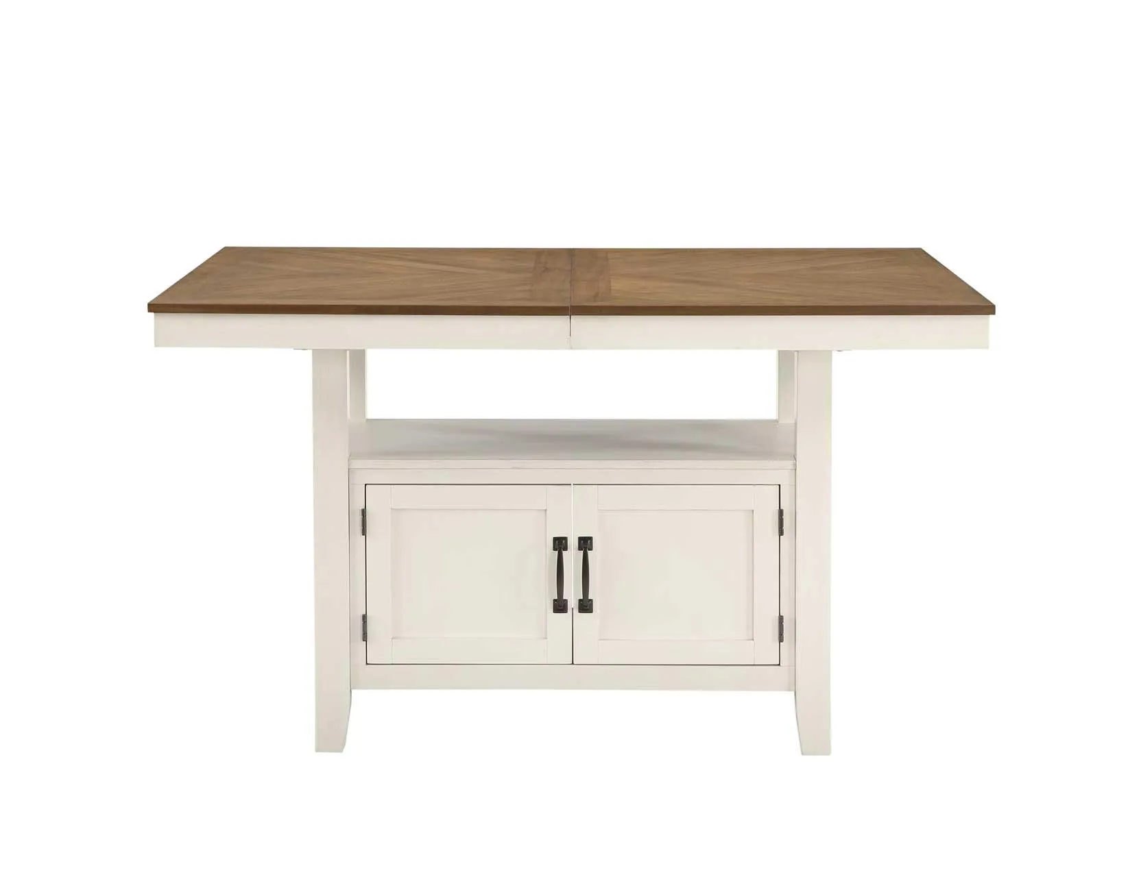Hyland 80-inch Counter Table w/20-inch Leaf, Brown - Image 6
