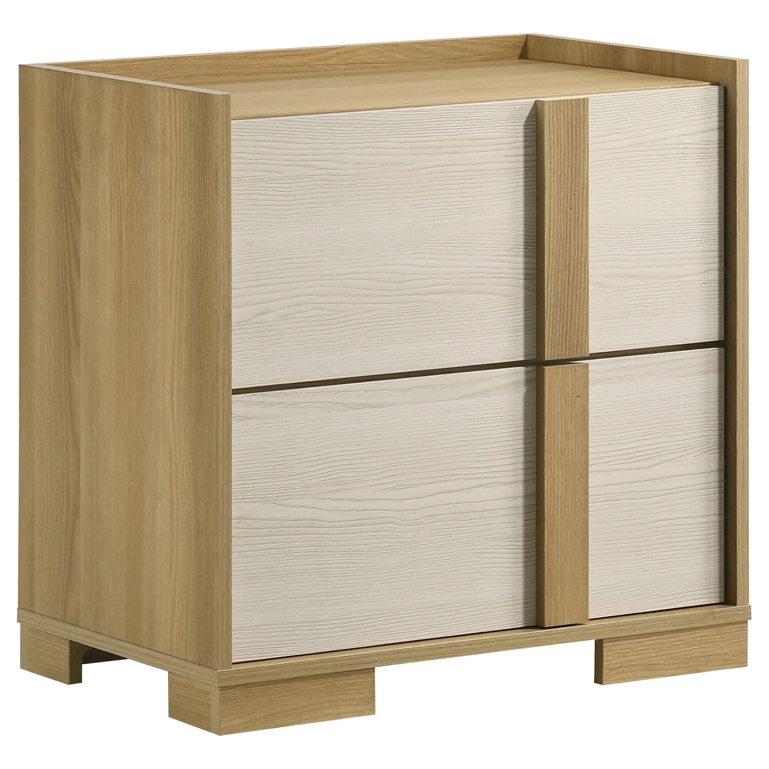 Hyland Natural 2-drawer Nightstand Bedside Table - Image 4