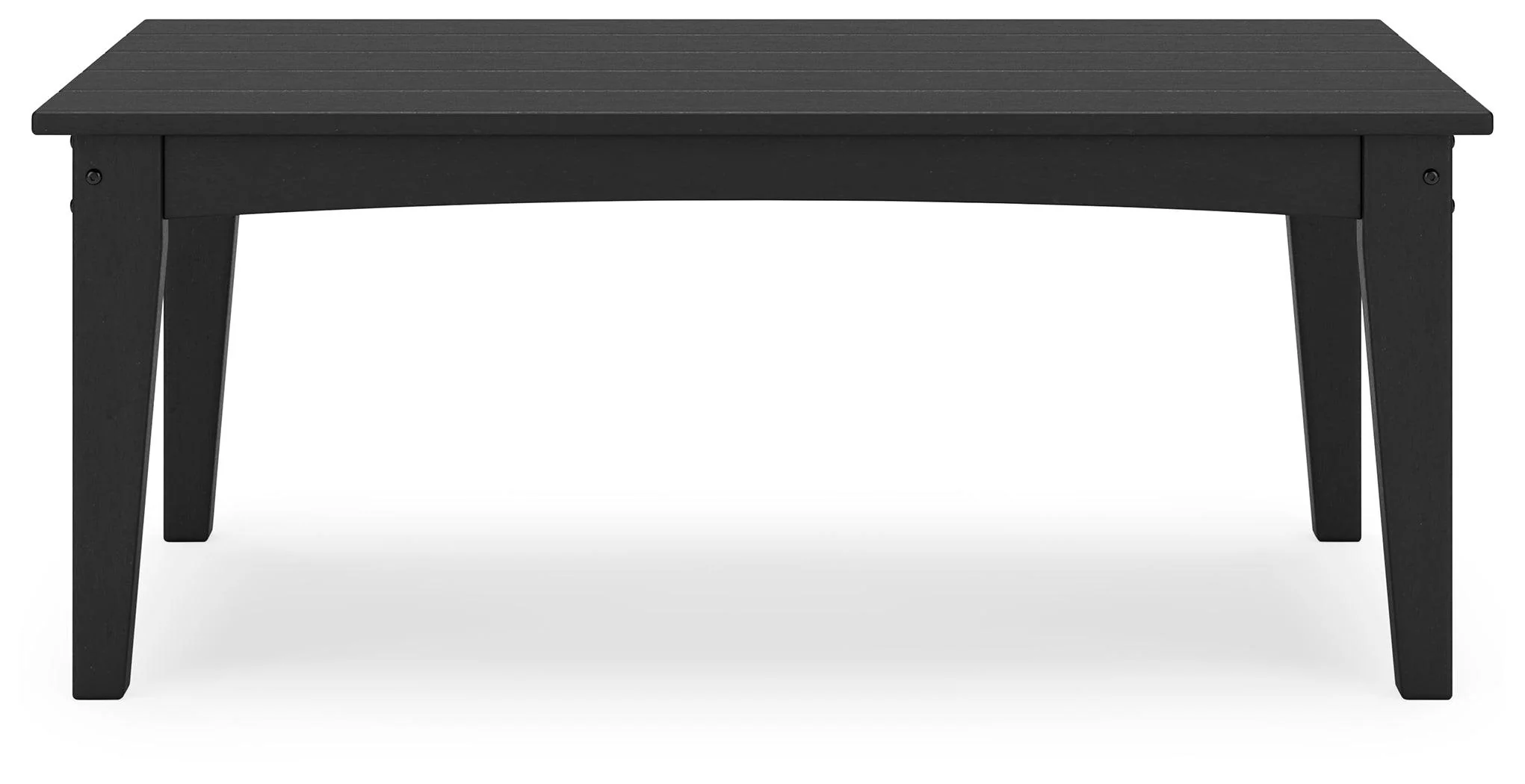 Hyland wave Black Outdoor Coffee Table - Image 5