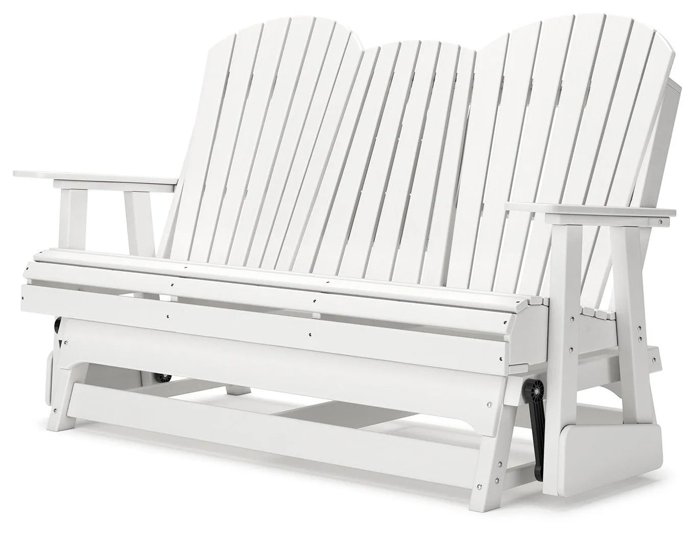 Hyland wave White Outdoor Glider Loveseat - Image 4