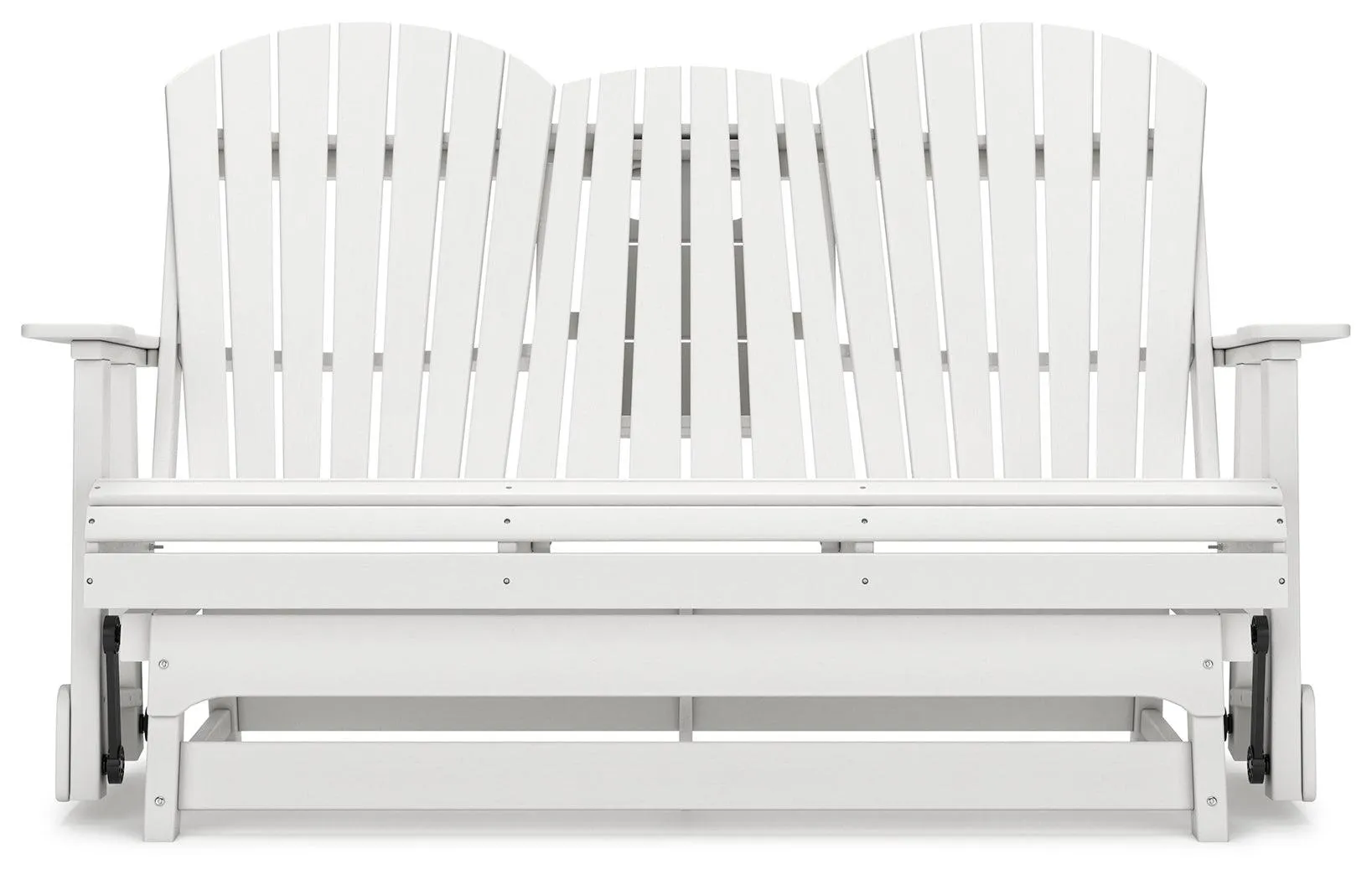 Hyland wave White Outdoor Glider Loveseat - Image 6