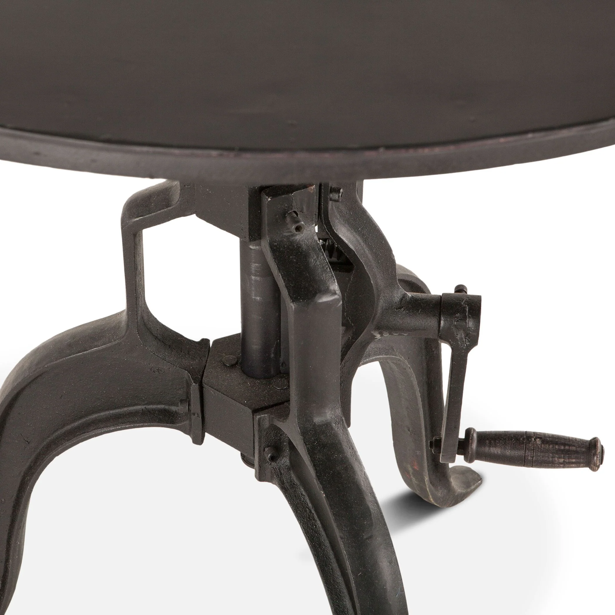 Industrial Loft 30" Adjustable Side Table in Matte Black - Image 4