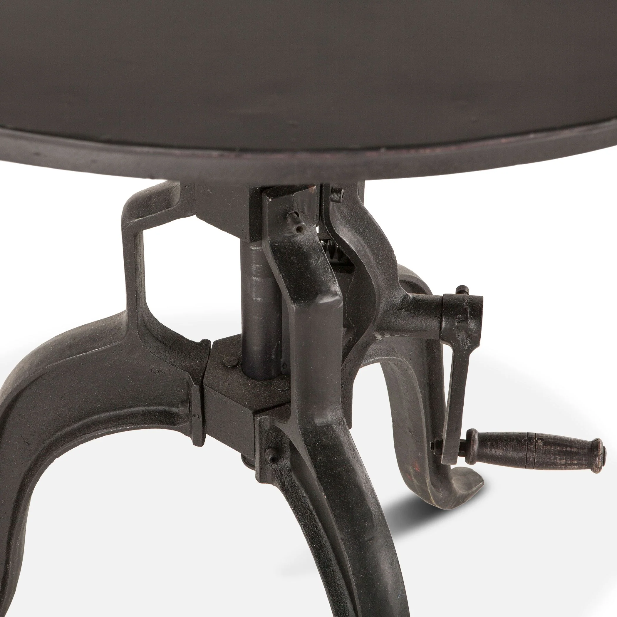 Industrial Loft 36" Adjustable Side Table in Matte Black - Image 3
