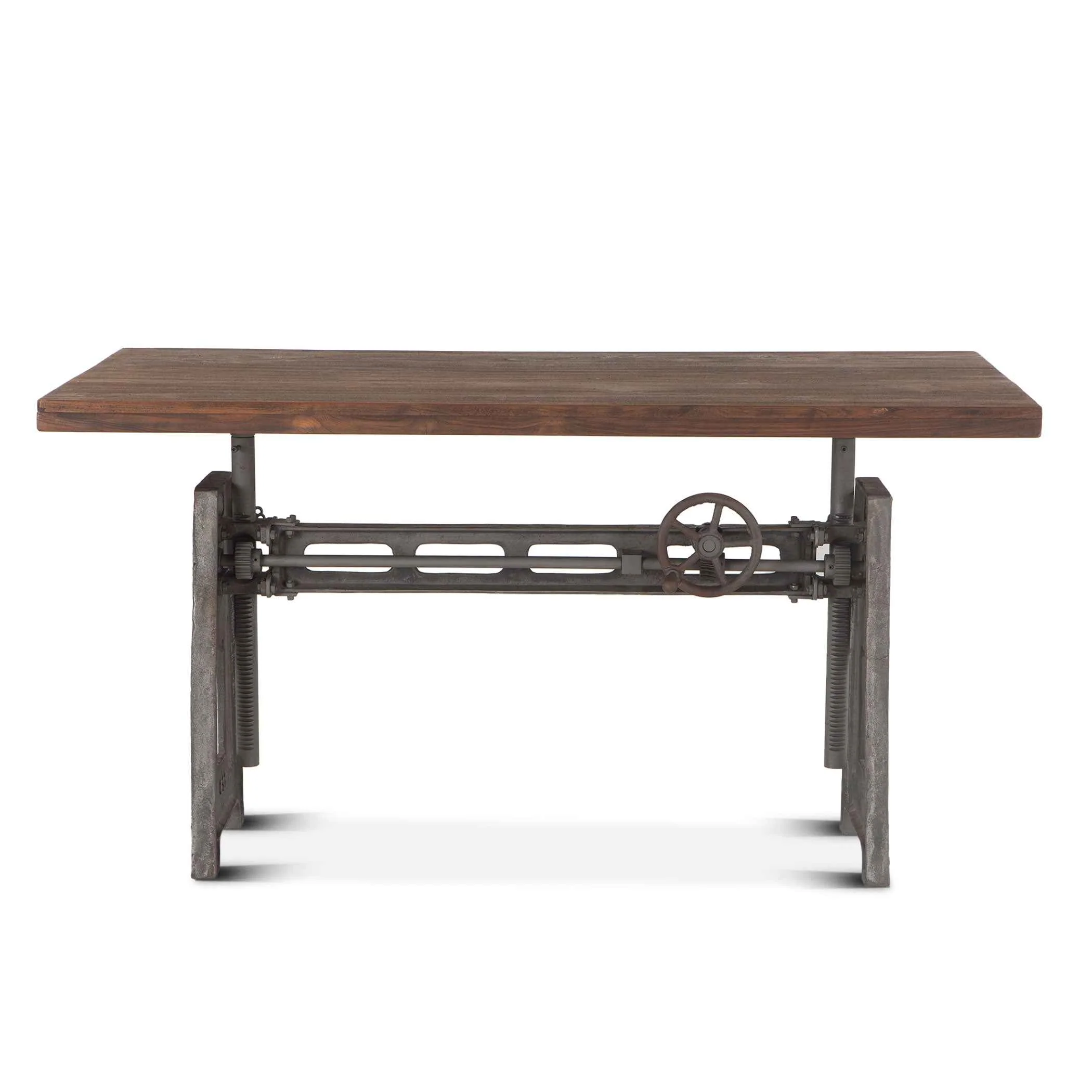 Industrial Loft 60" Adjustable Crank Office Desk in Gray Zinc - Image 5