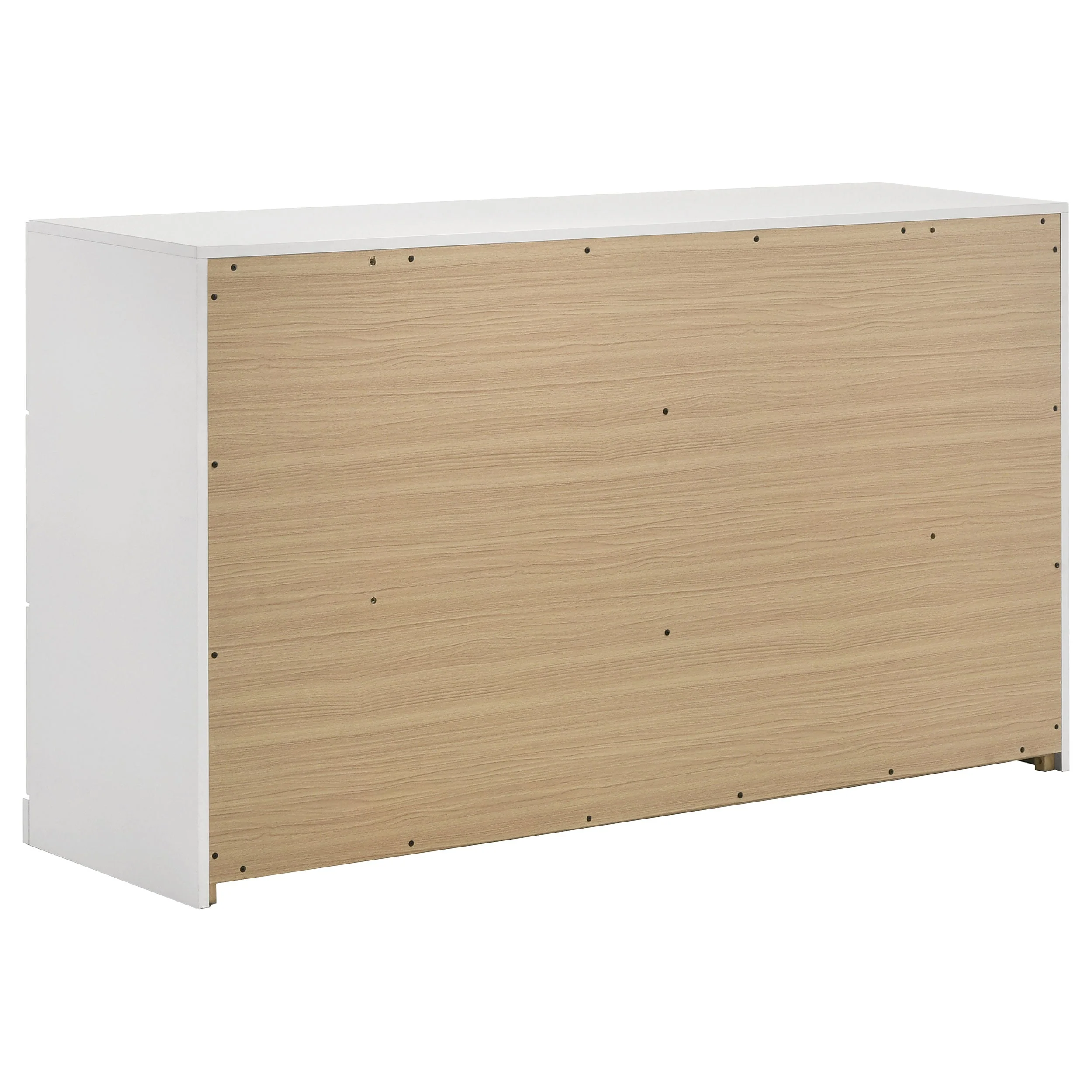 Ines Navy/White High Gloss 5-piece Eastern King Bedroom Set - Image 8