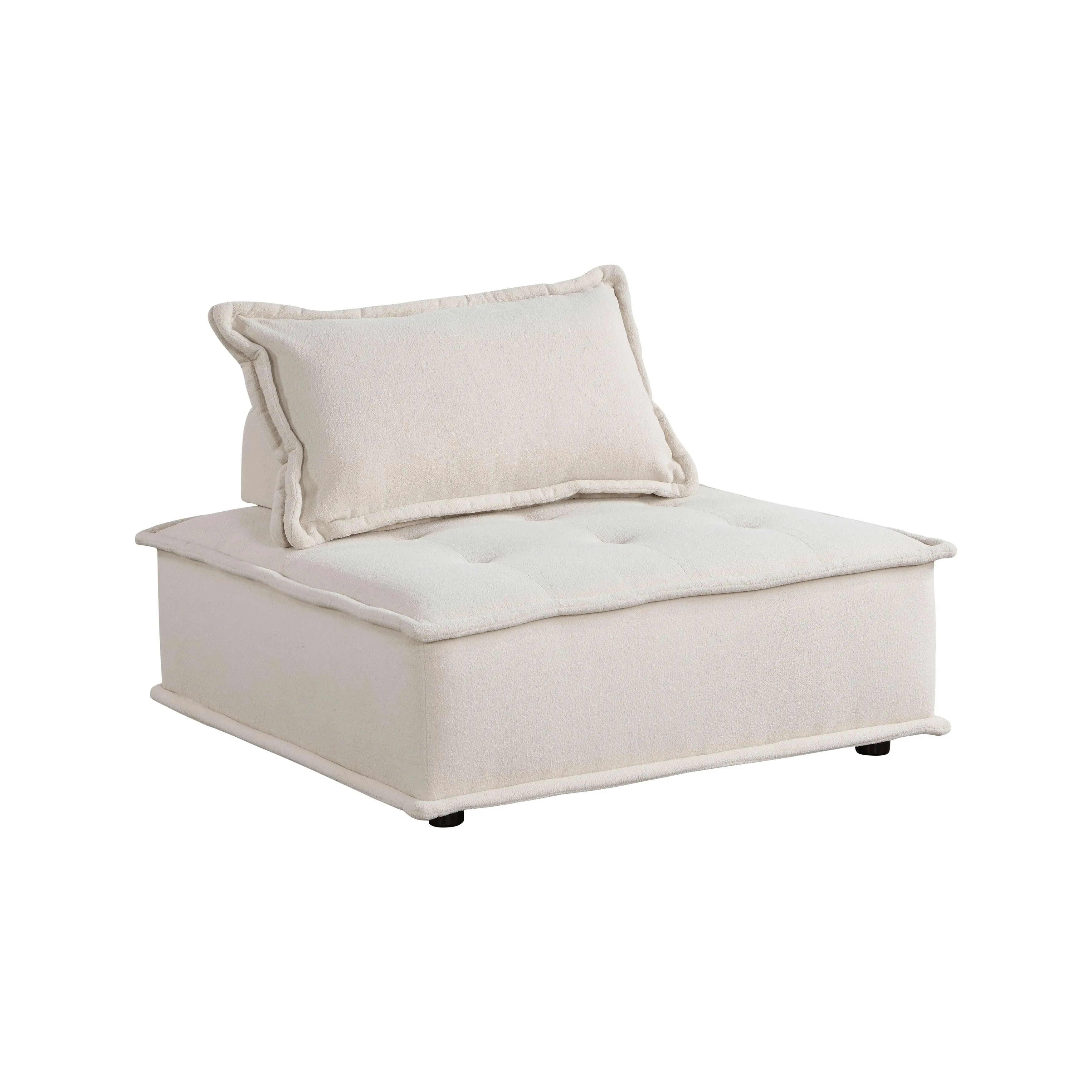 Inman Beige Boucle 7-Piece Modular Sectional - Image 4