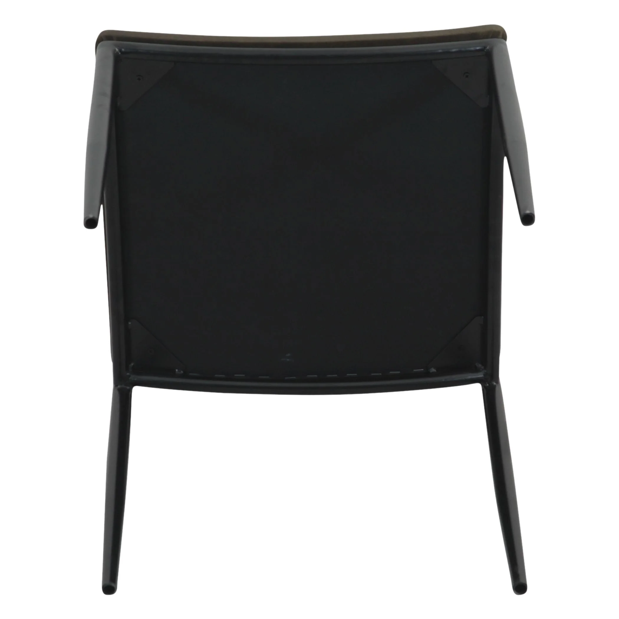 Irvine 18" Dining Chair Olive Green Leather and Iron, Set of 2 - Image 7
