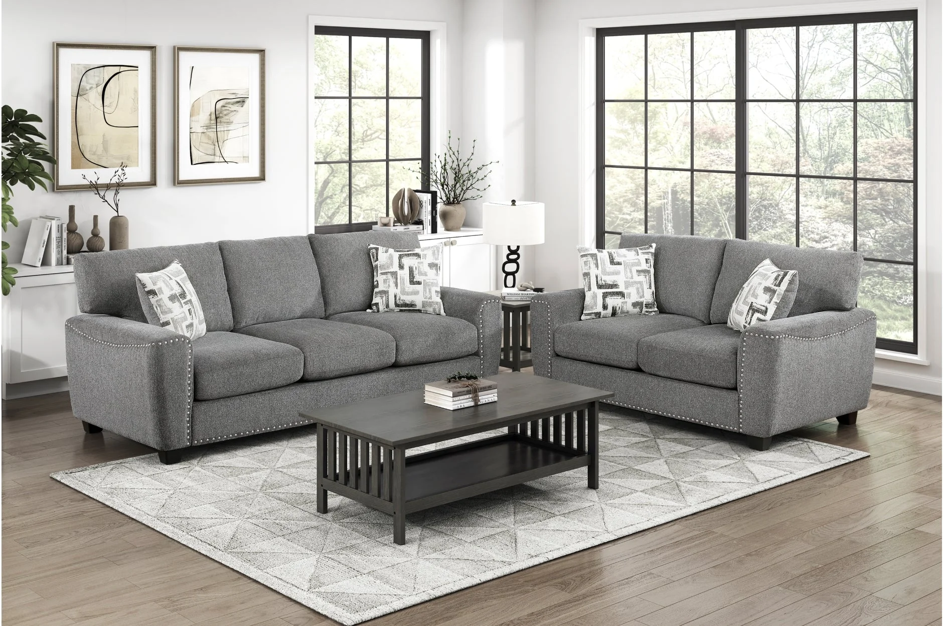 Isabel Dark Gray Sofa - Image 2