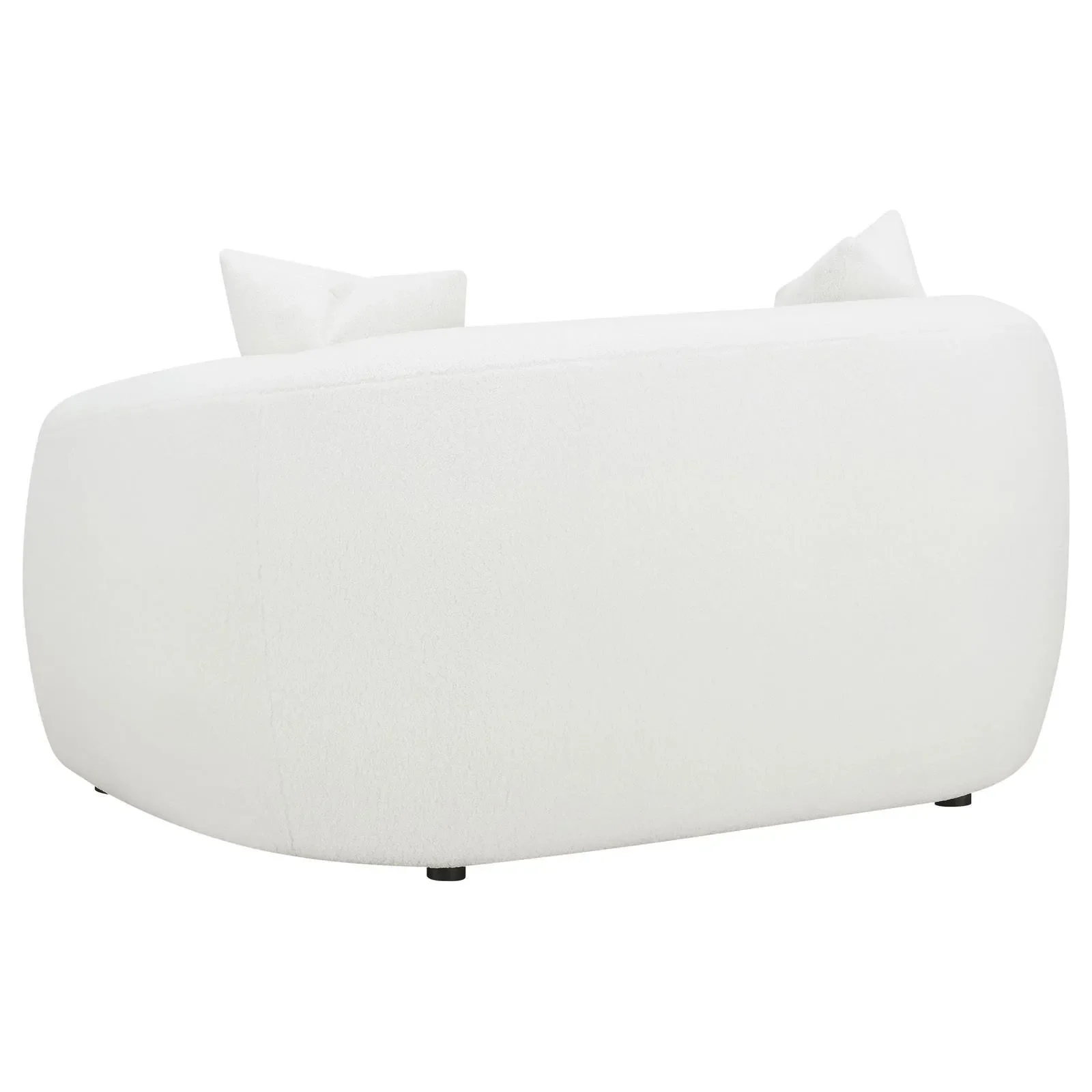 Isabella 2-piece Faux Sheepskin Upholstered Sofa Set Natural - Image 2