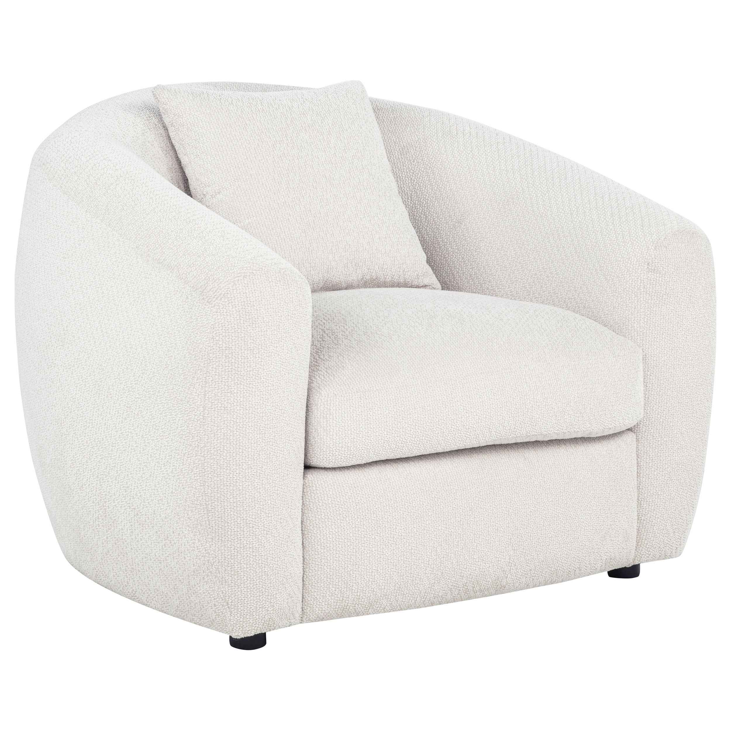 Isabella Sand Fabric Upholstered Accent Chair
