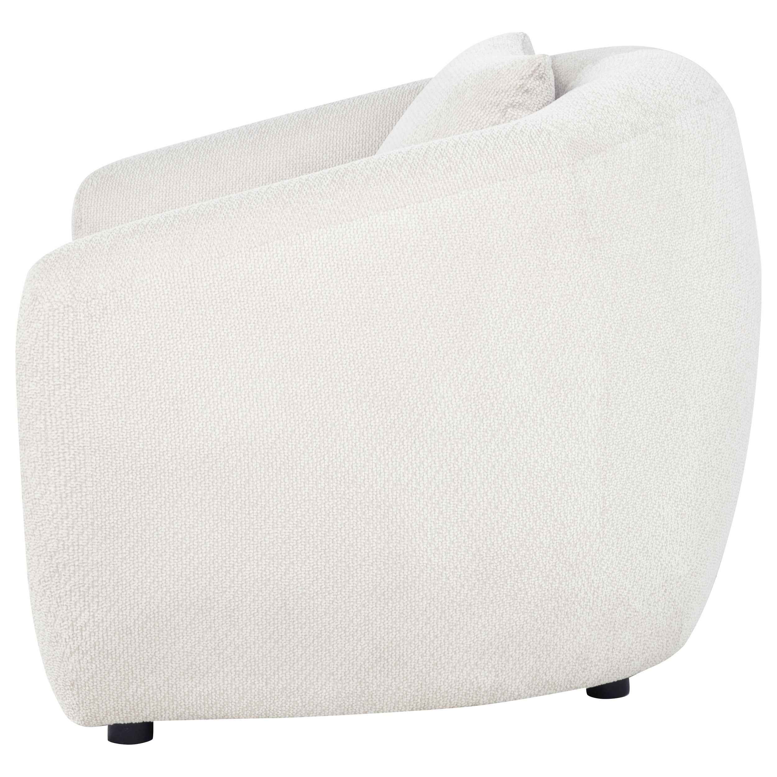Isabella Sand Fabric Upholstered Accent Chair - Image 4